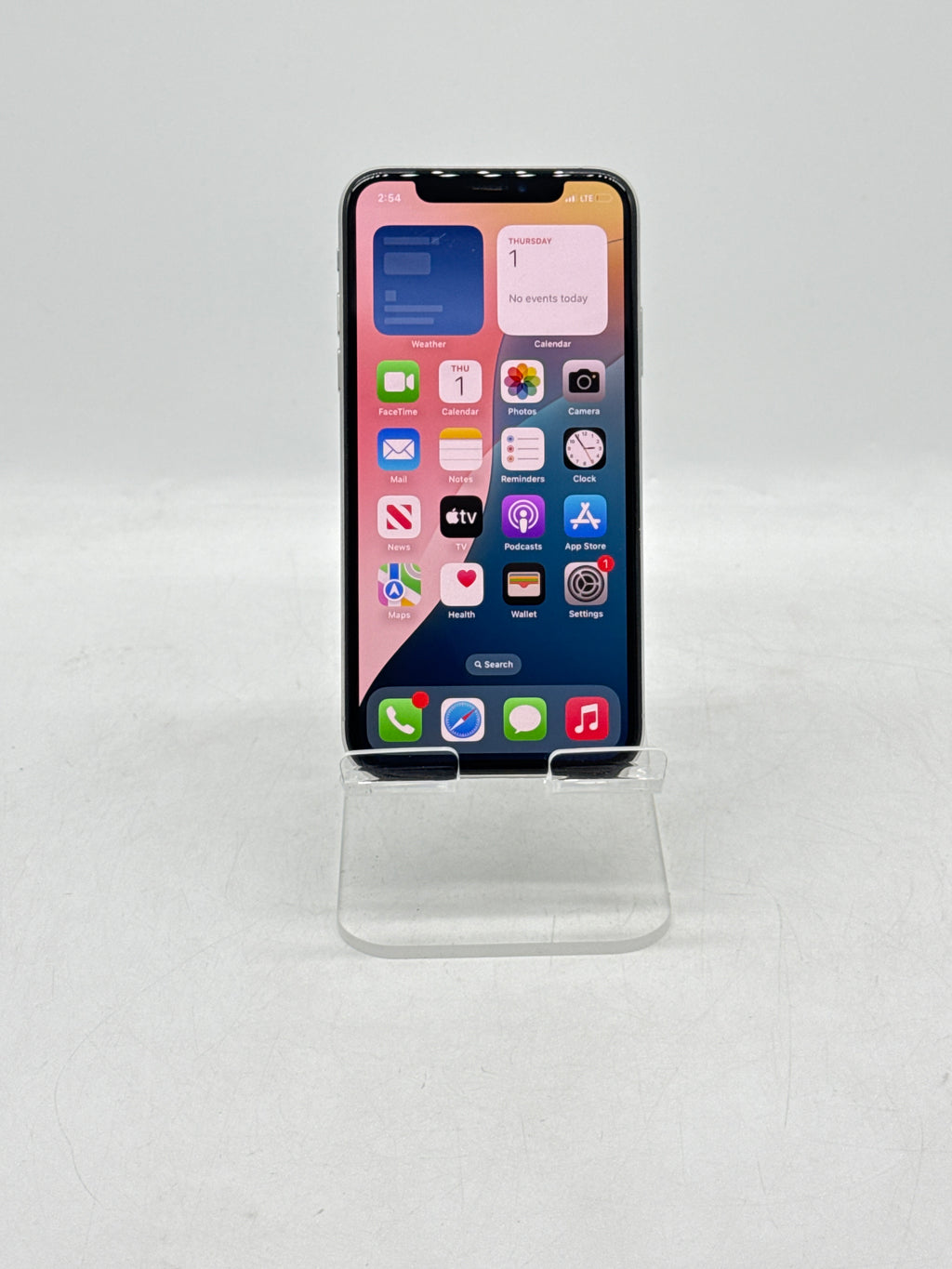 Apple iPhone XS A1920 64GB Silver Unlocked Replaced Battery - For Parts