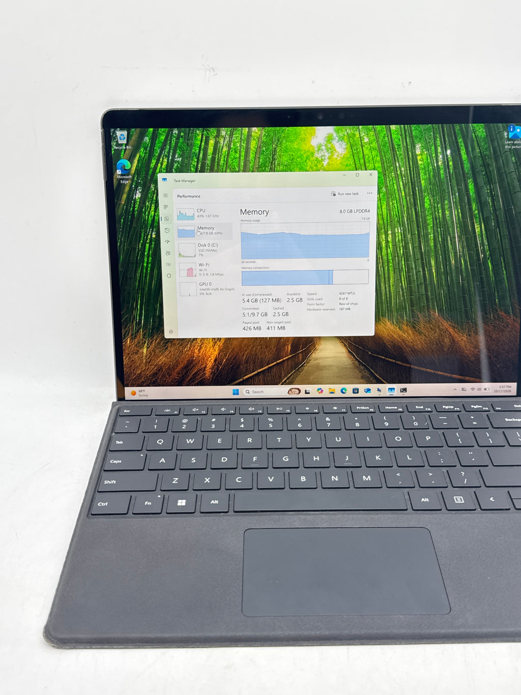 Microsoft Surface Pro 8 1983 Core i5 1135G7 8GB RAM 256GB SSD 13in Black - Used