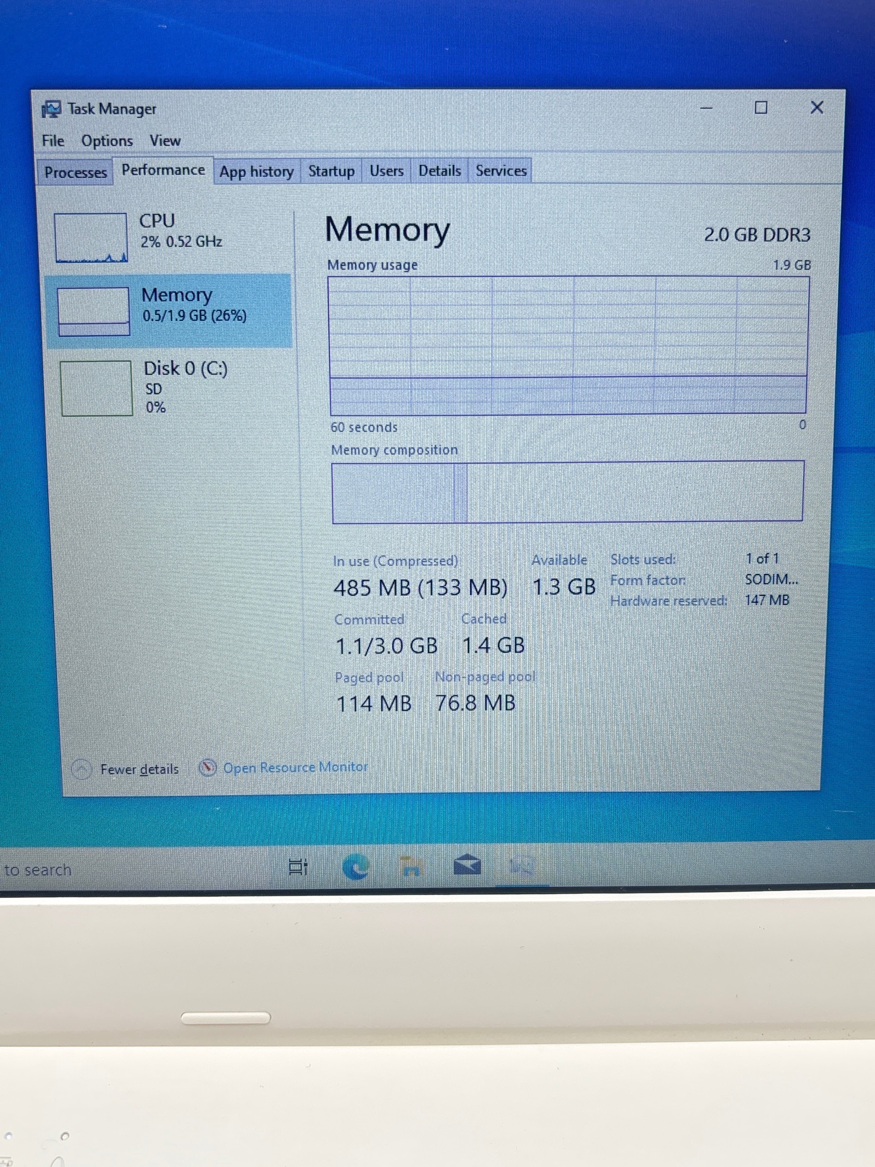 Lenovo IdeaPad 110S Intel Celeron N3060 2GB RAM 32GB eMMC