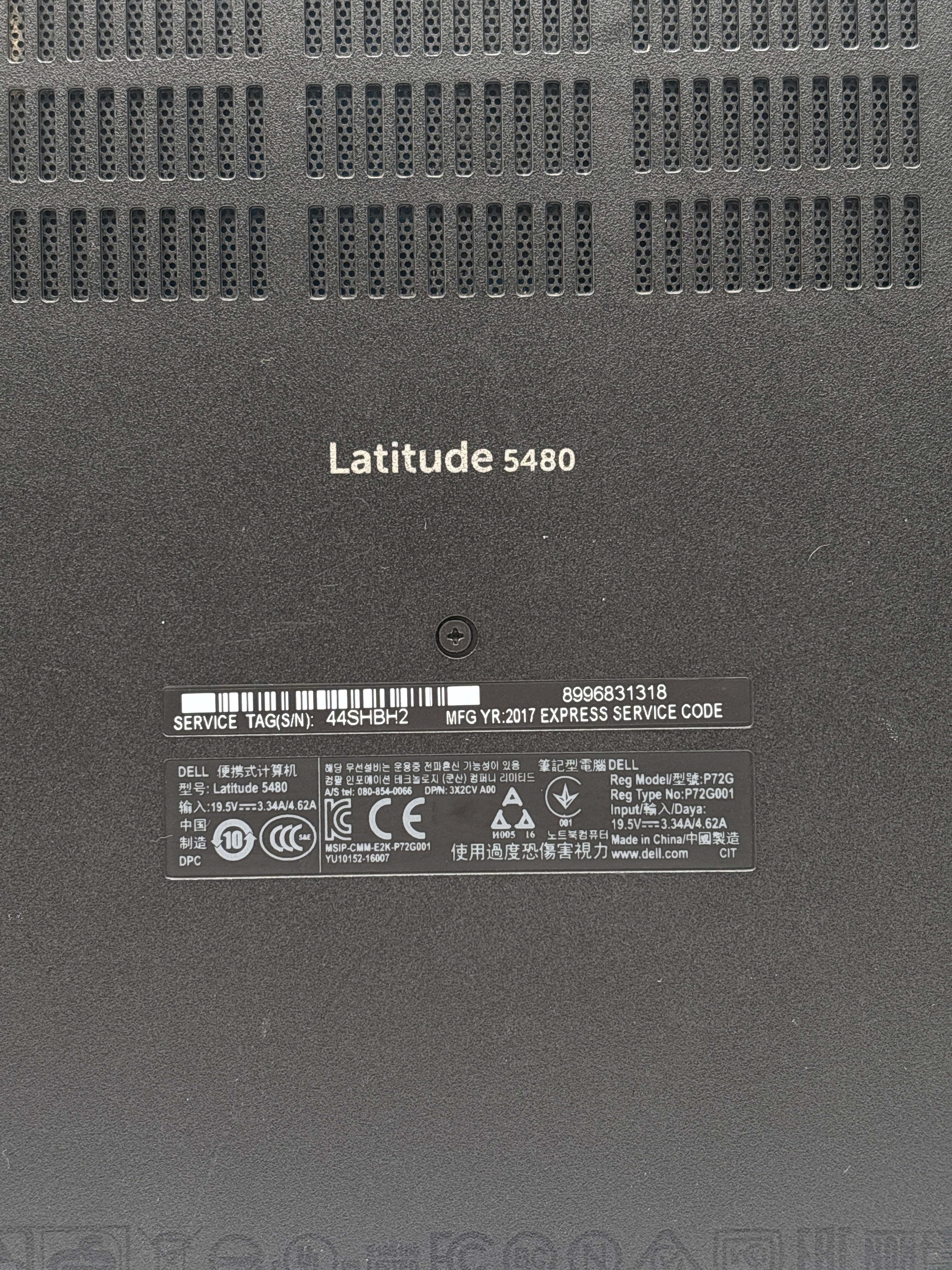 Dell Latitude 5480 i5-6300U 16GB RAM 256GB SSD - Bios Locked/Remotely Managed
