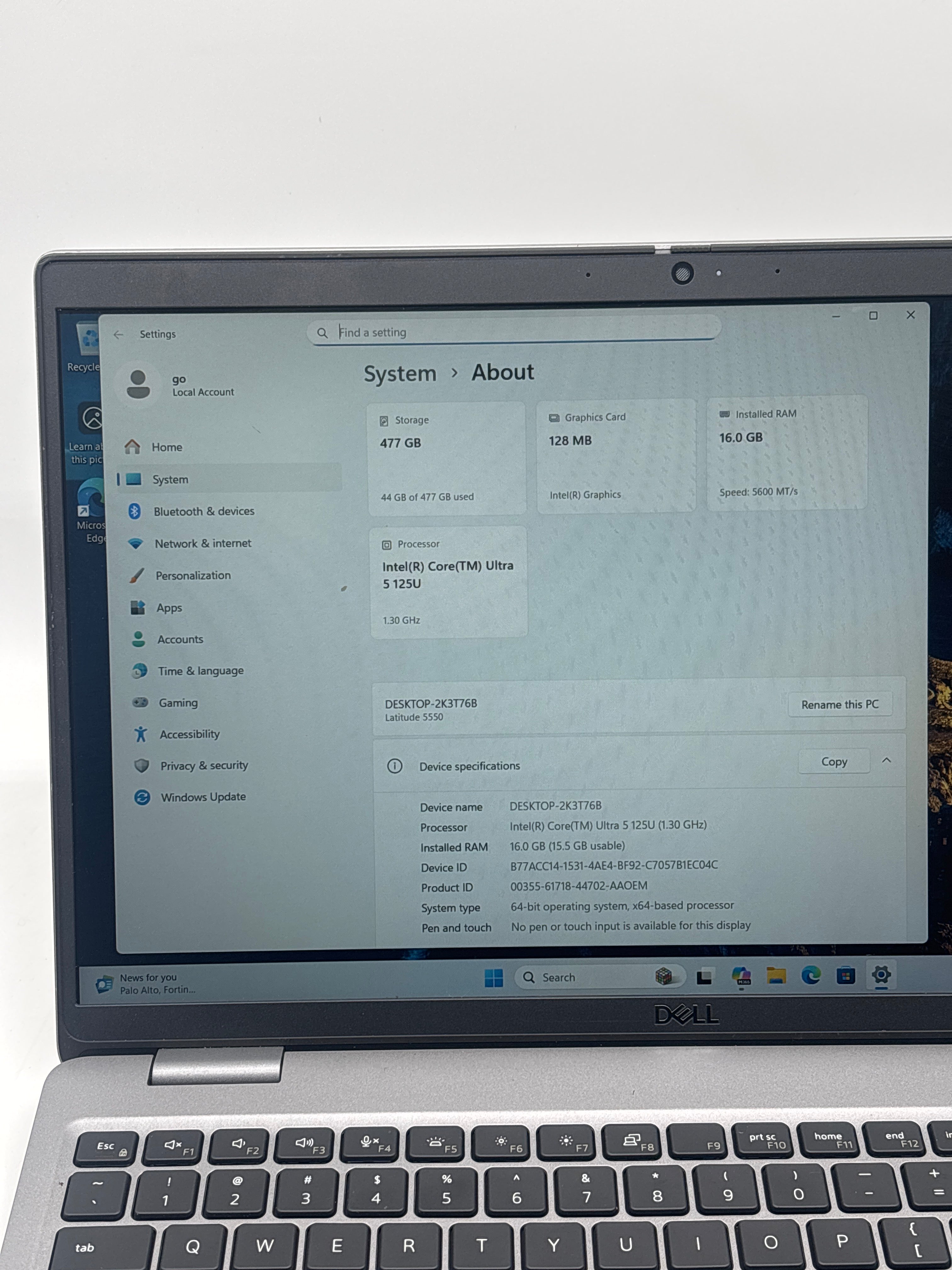Dell Latitude 5550 Ultra 5 125U 16GB RAM 512GB SSD - Used (Warranty)