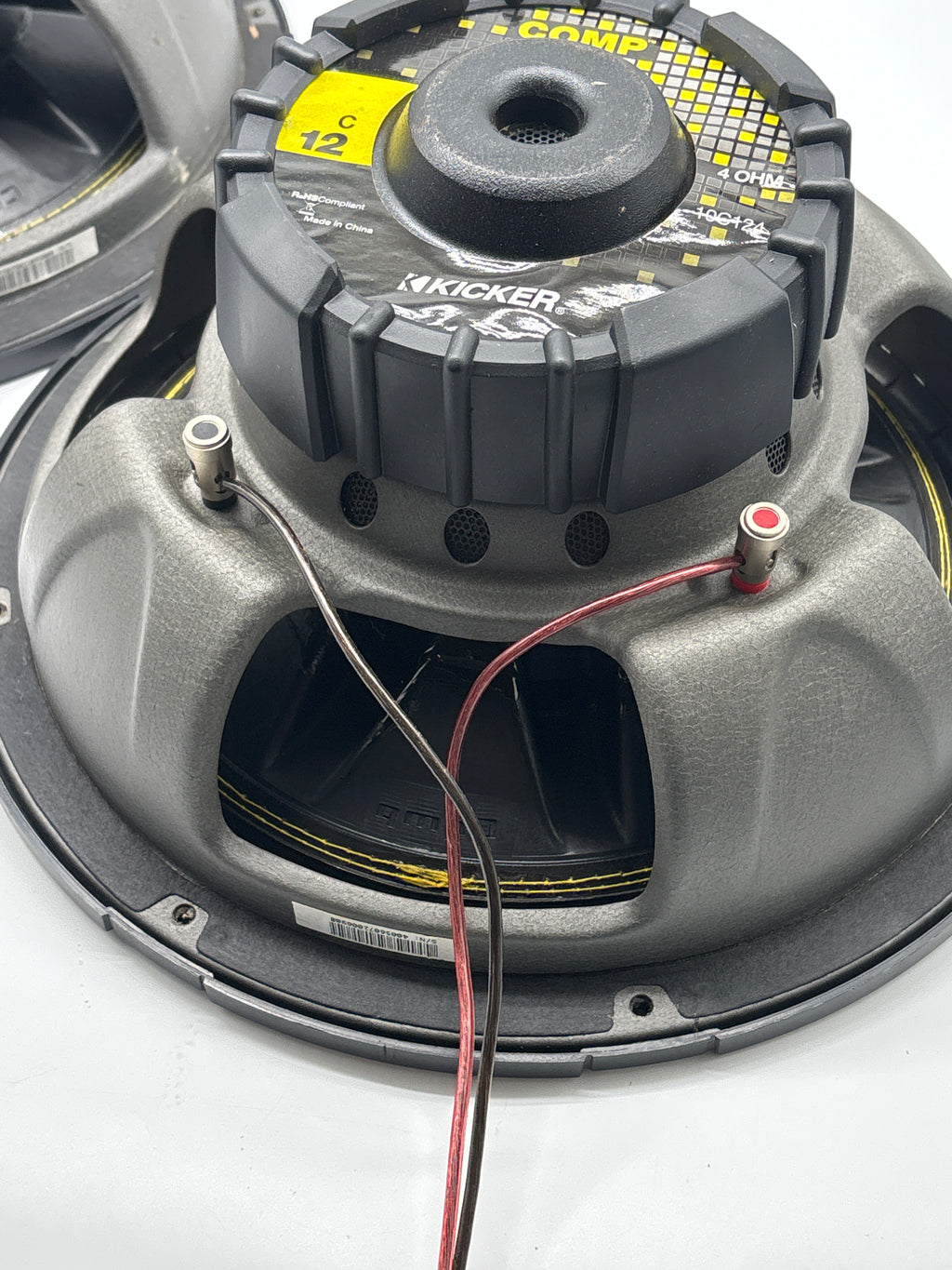 KICKER Comp C12 12in Car Audio Subwoofers Pair 150W RMS 4-Ohm Read