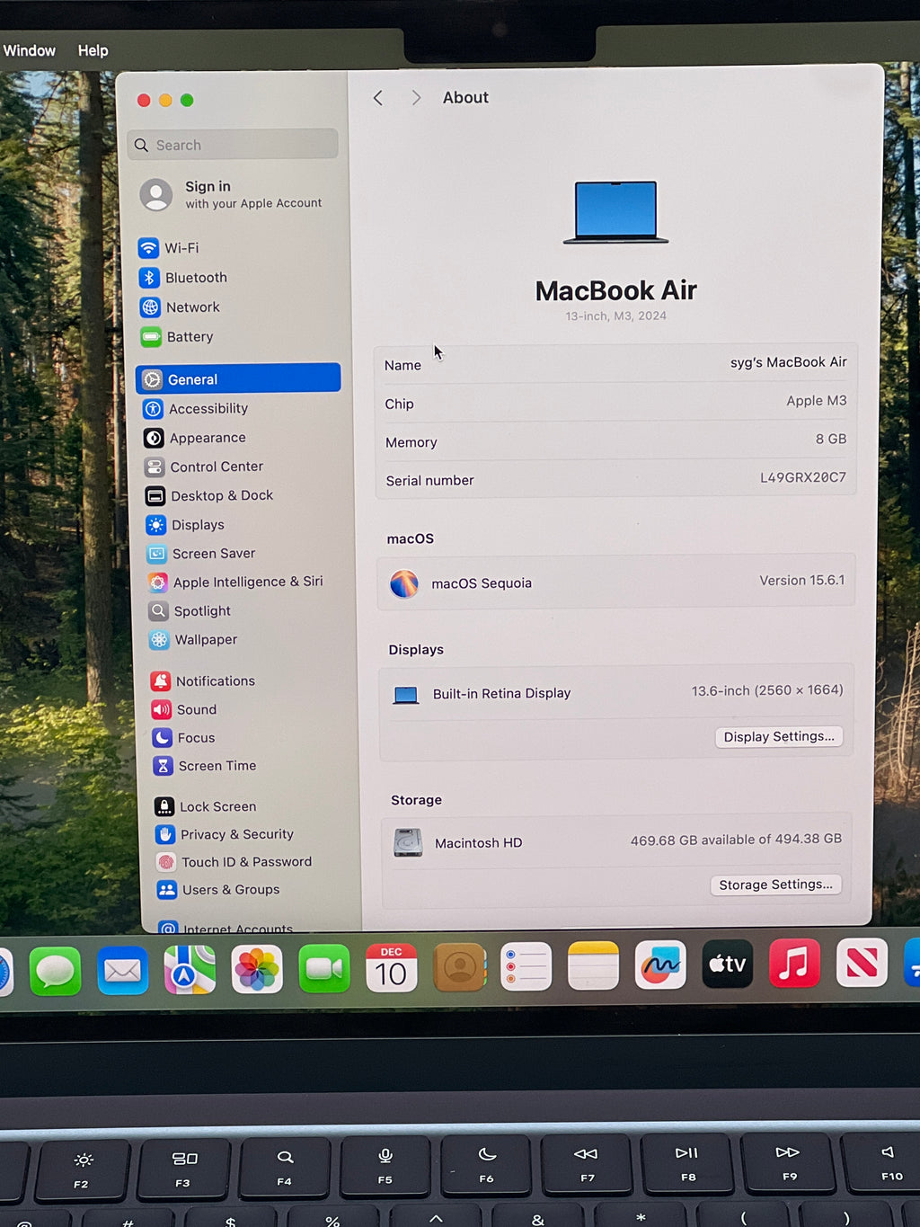 Apple MacBook Air 13" M3 A3113 2024 8GB RAM 512GB SSD Midnight Blue