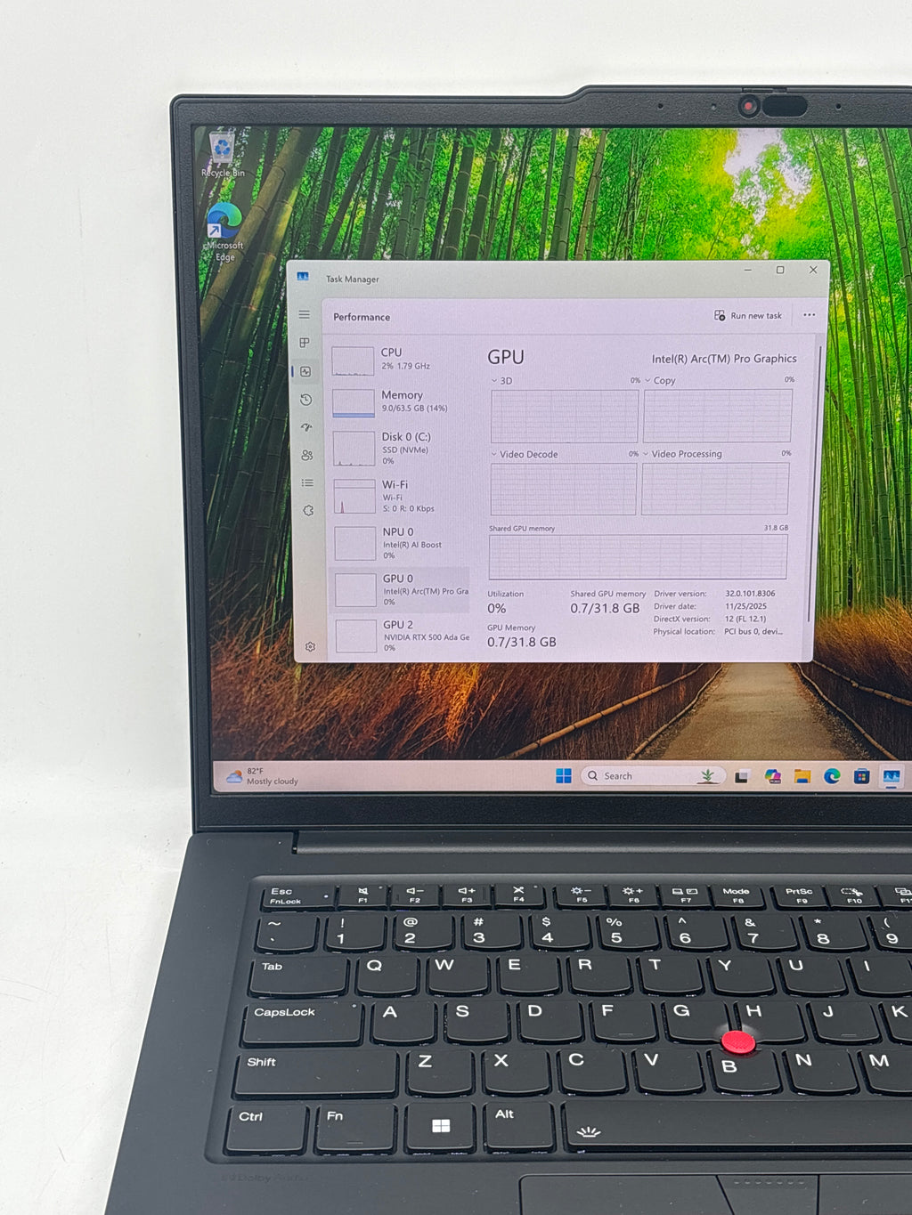 Lenovo Thinkpad P14S Gen 5 Ultra 7 155H 64GB RAM 1TB SSD RTX 500 ADA - Warranty