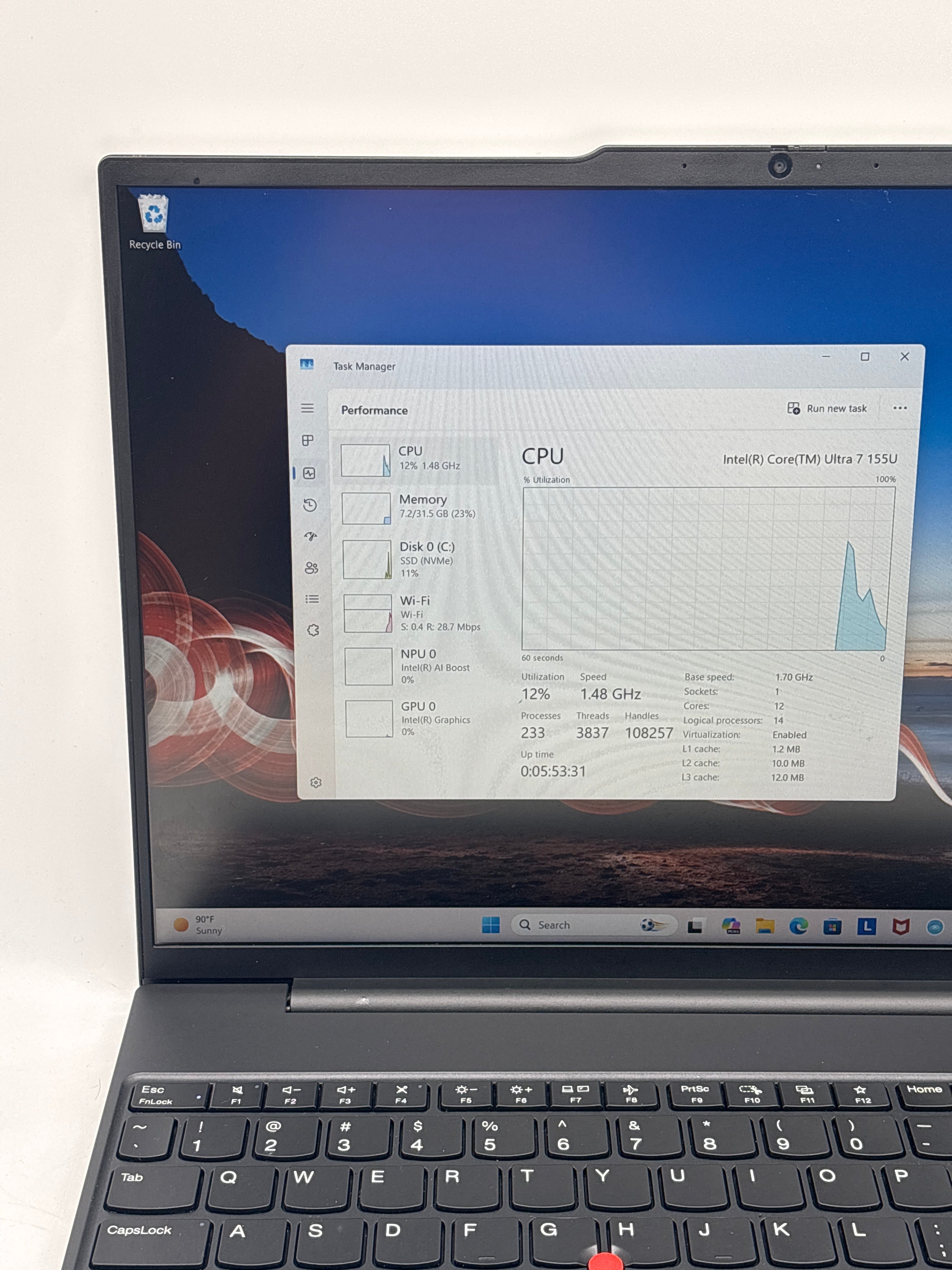 Lenovo ThinkPad E16 Gen 2 16" Core Ultra 7 155U 32GB RAM 1TB SSD - Used