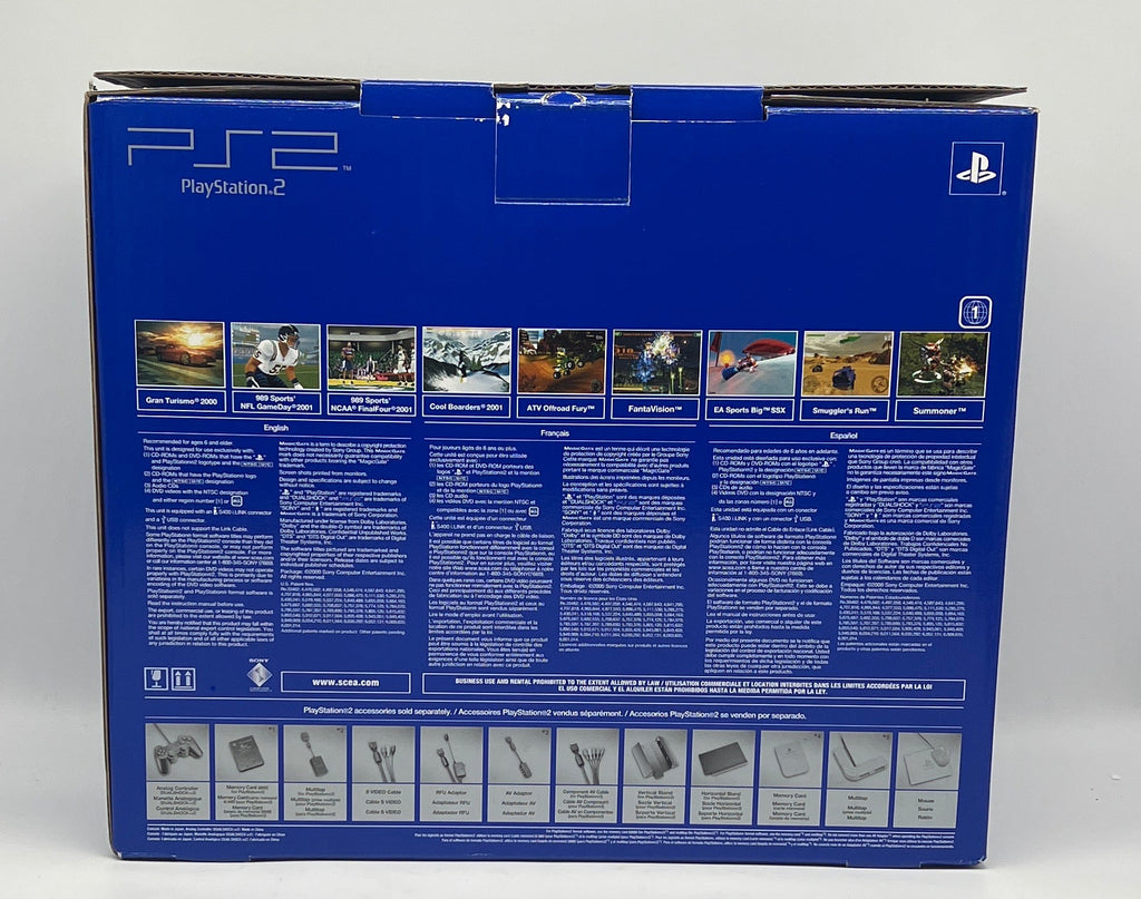 Sony PlayStation 2 Fat (SCPH-30001) w/ Accessories - Used with Box