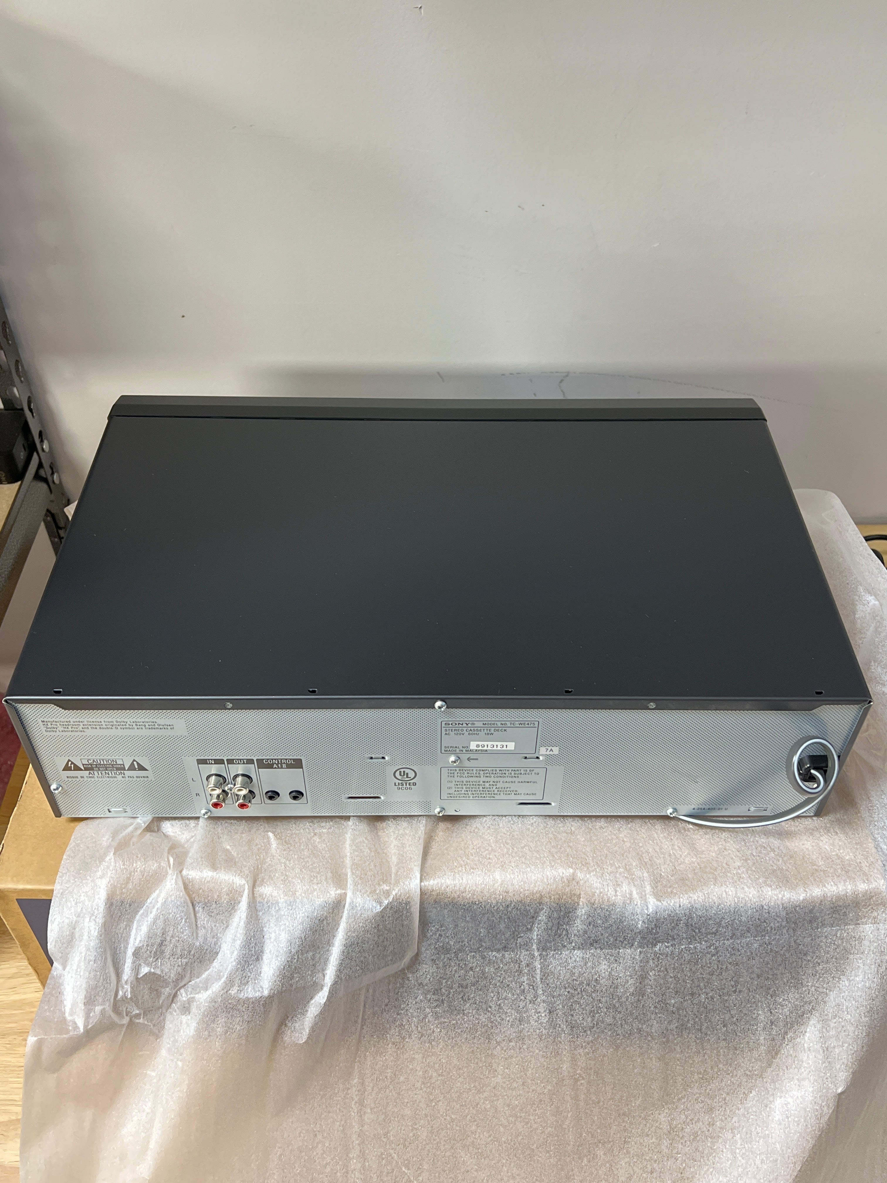 Sony TC-WE475 DVD Player Stereo Cassette Deck - New In Box