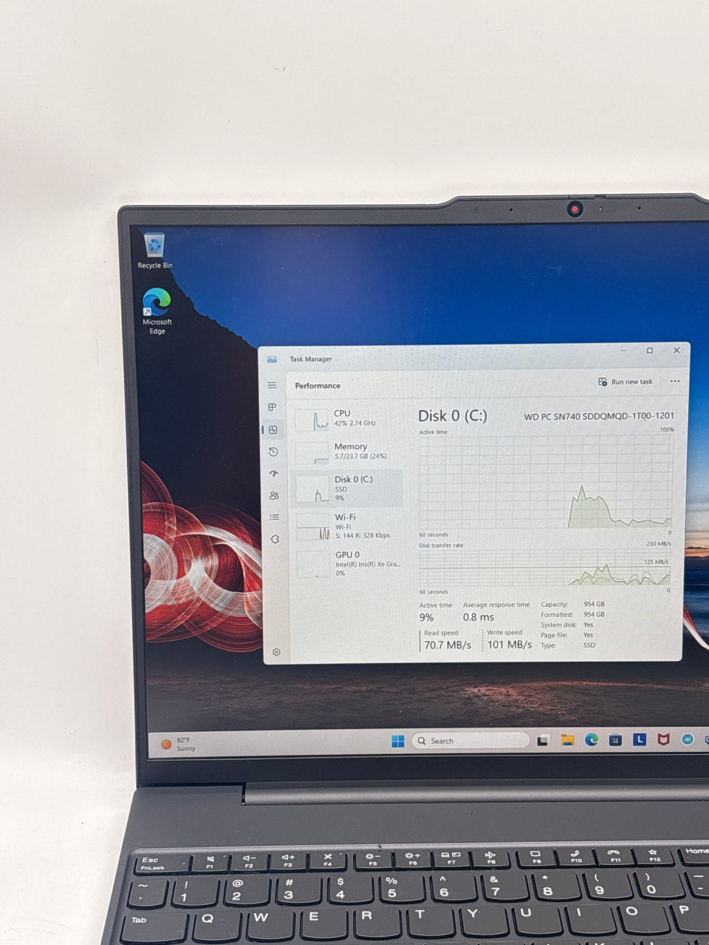 Lenovo ThinkPad E16 Gen 1 16" i7-1355U 24GB RAM 1TB SSD - Used