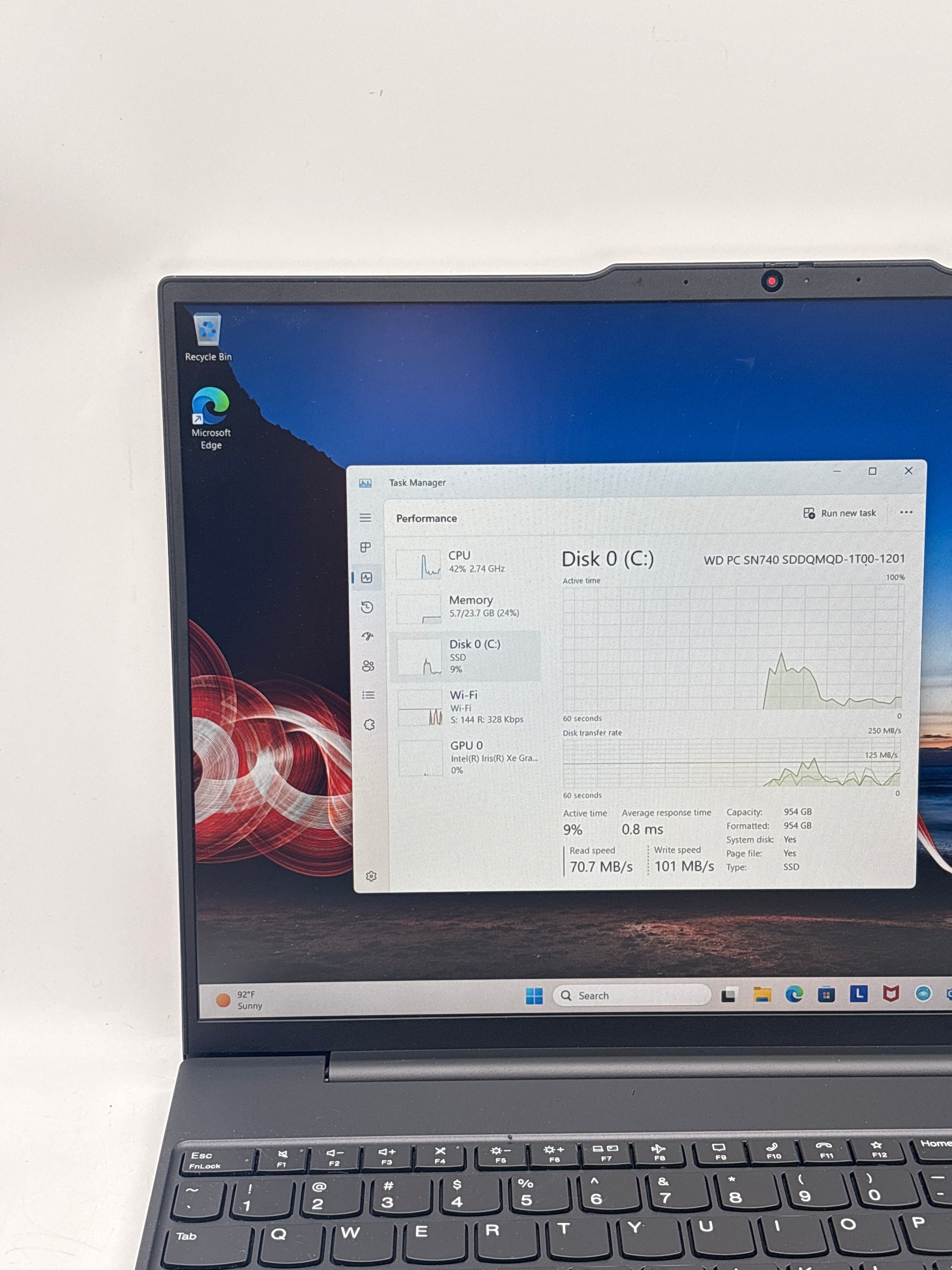 Lenovo ThinkPad E16 Gen 1 16" i7-1355U 24GB RAM 1TB SSD - Used