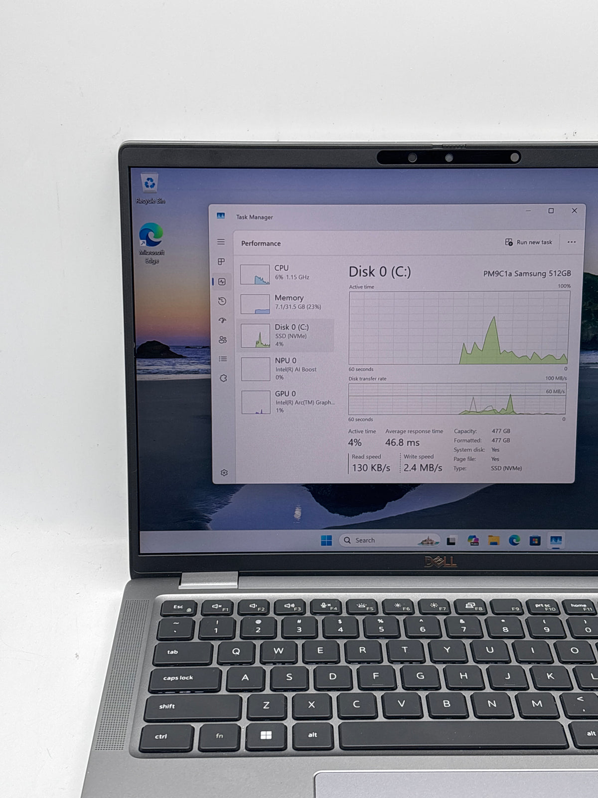 Dell Latitude 7450 14" Intel Core Ultra 7 165H 32GB RAM 512GB SSD Gray - Used