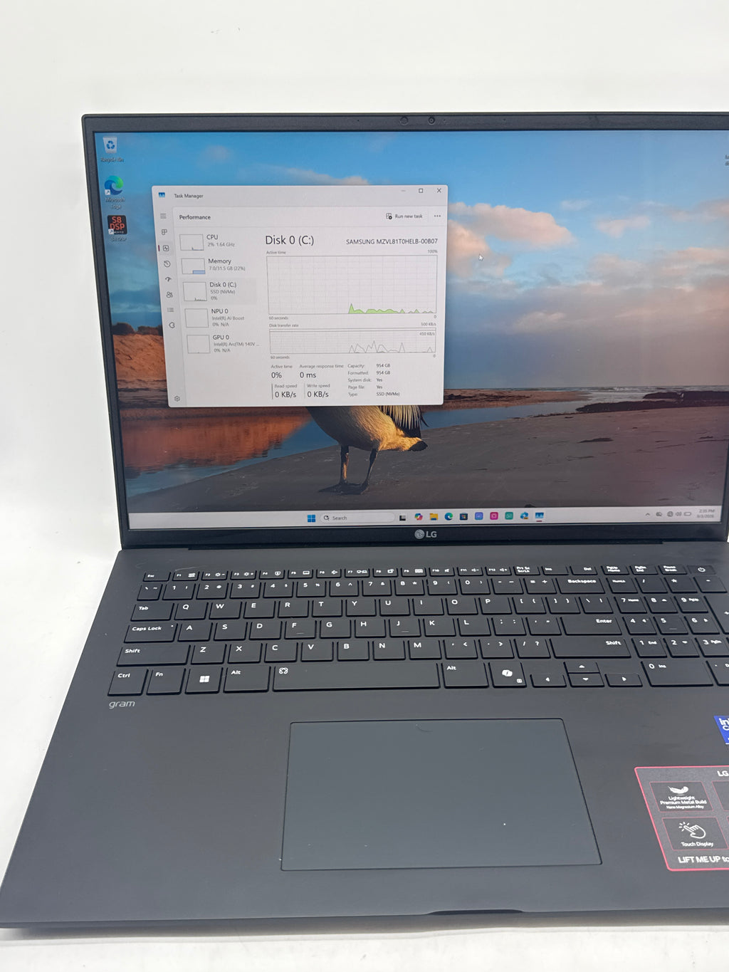 LG Gram 17Z90TL 17" Core Ultra 7 258V 32GB RAM 1TB SSD - Used