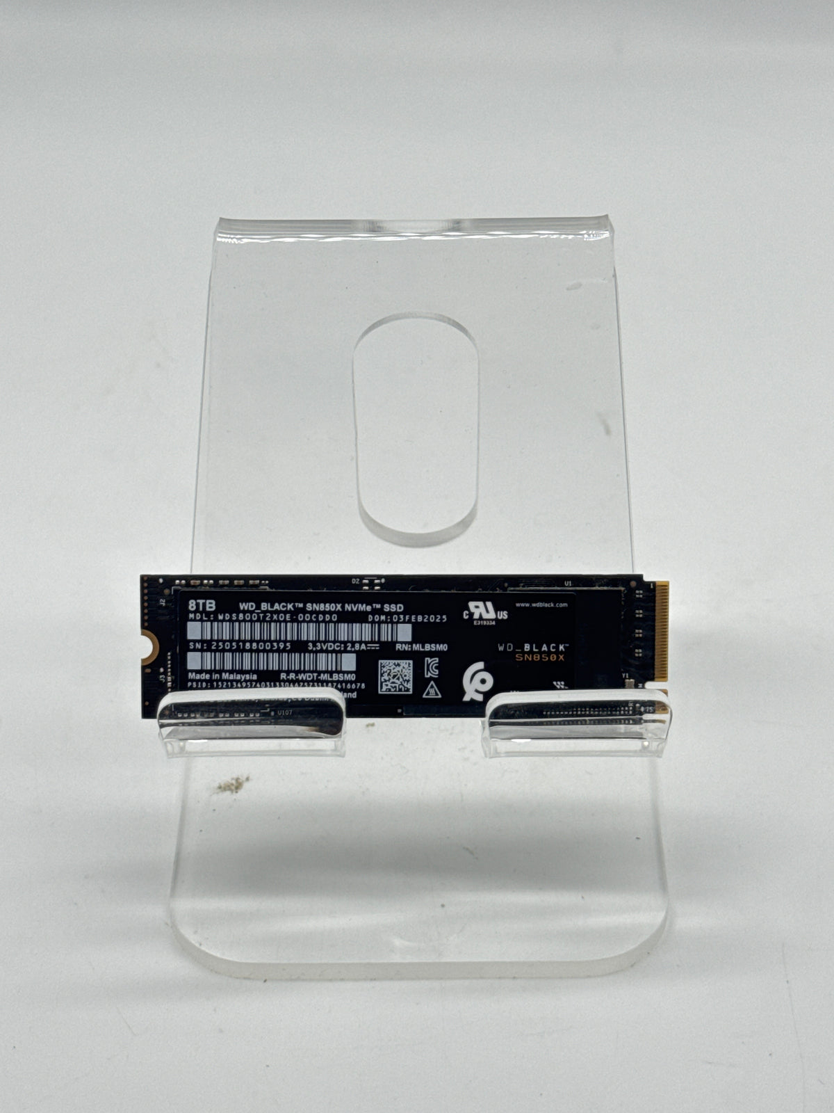 Western Digital WD Black SN850X 8TB M.2 NVMe Gen4 SSD Black - Used