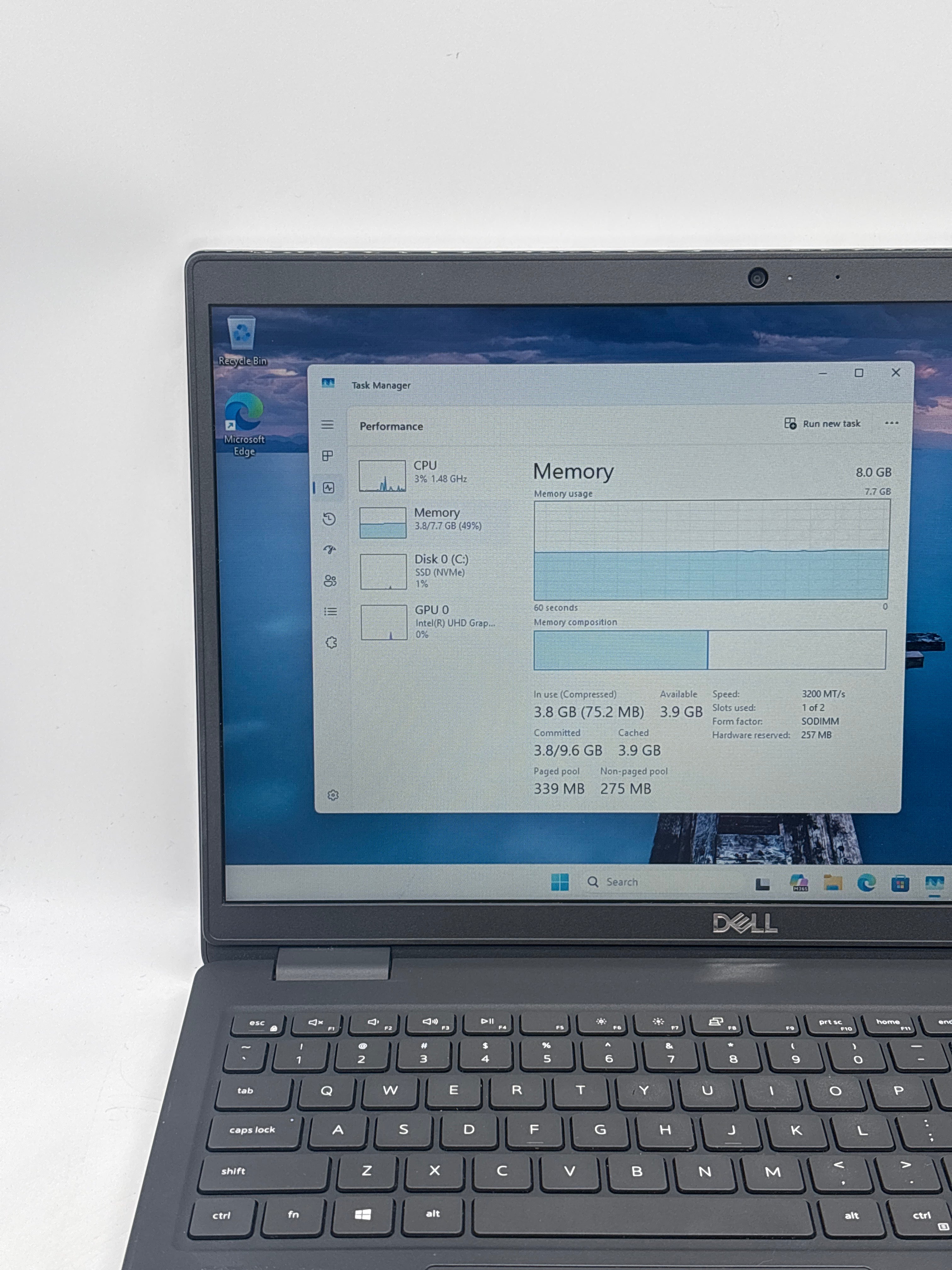 Dell Latitude 3520 15.6" i3-1115G4 8GB RAM 256GB SSD - Remotely Managed