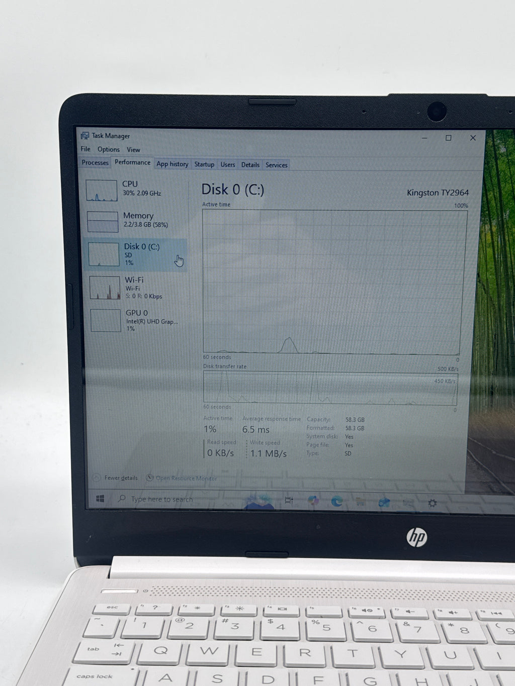 HP 14-dq0040nr 13-inch Intel Celeron N4120 4GB RAM 64GB SSD - Used