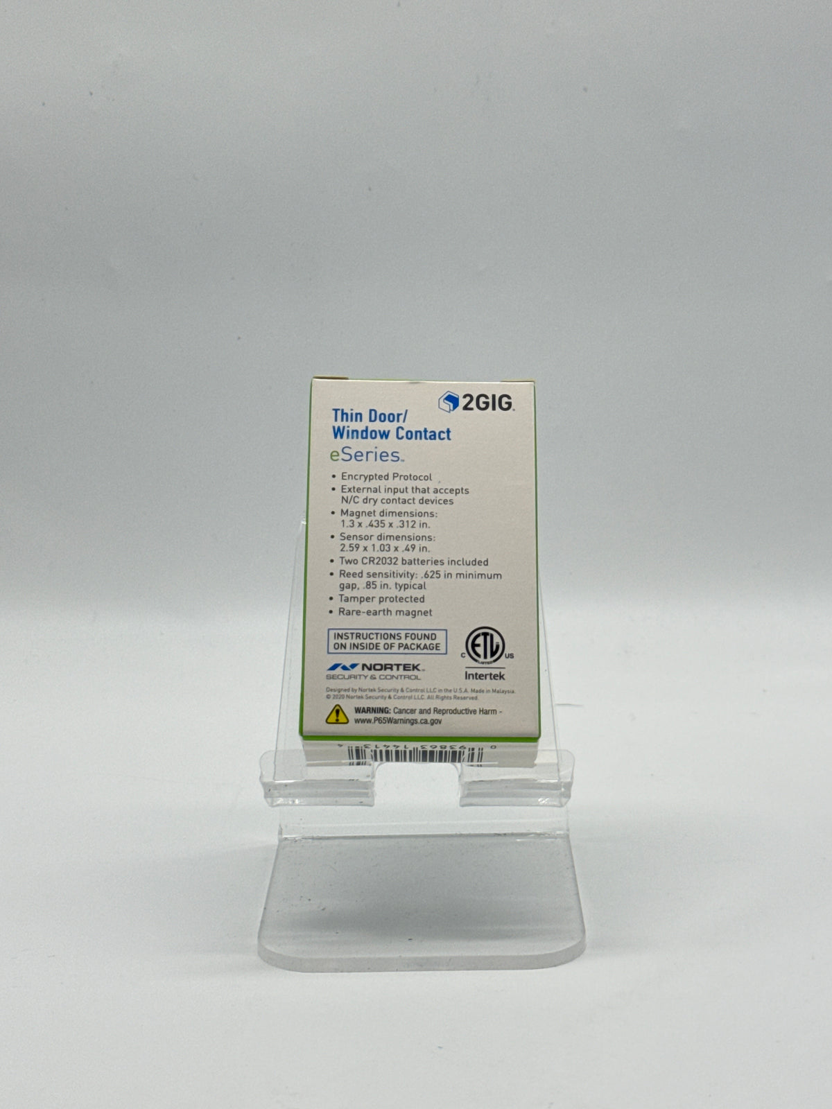 2GIG DW10-345 Wireless Door Window Sensor White - Used