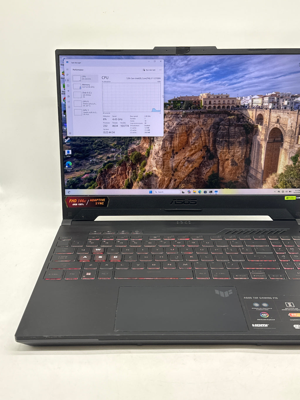 Asus TUF Gaming F15 FX507ZI4 i7-12700H 16GB 1TB SSD RTX 4070 - Used