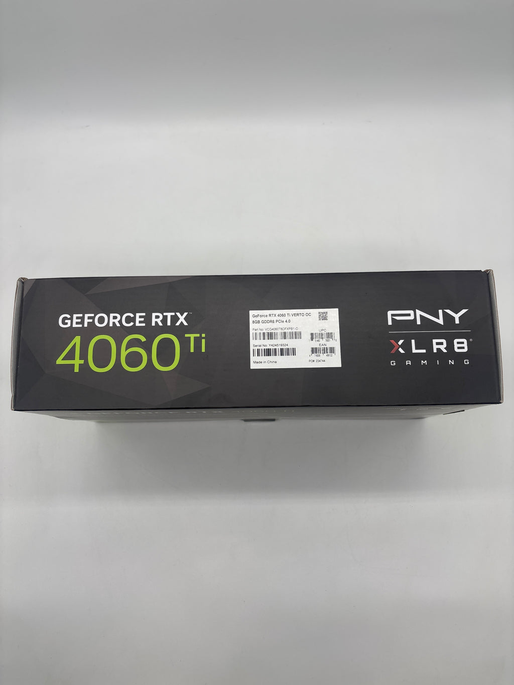 PNY Geforce RTX 4060 TI 8 GB GDDR6 Graphics Card Black Used with Box
