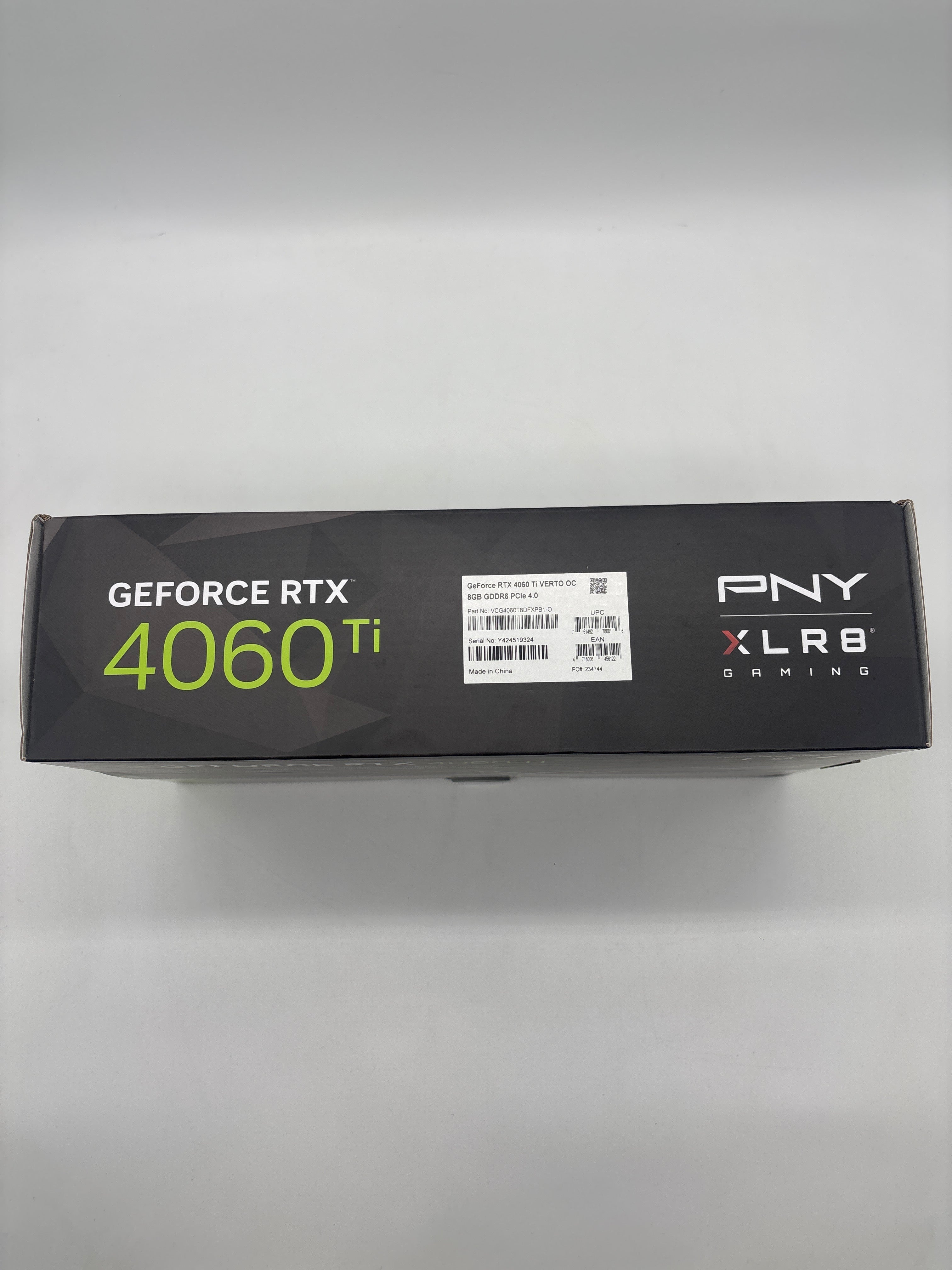 PNY Geforce RTX 4060 TI 8 GB GDDR6 Graphics Card Black Used with Box