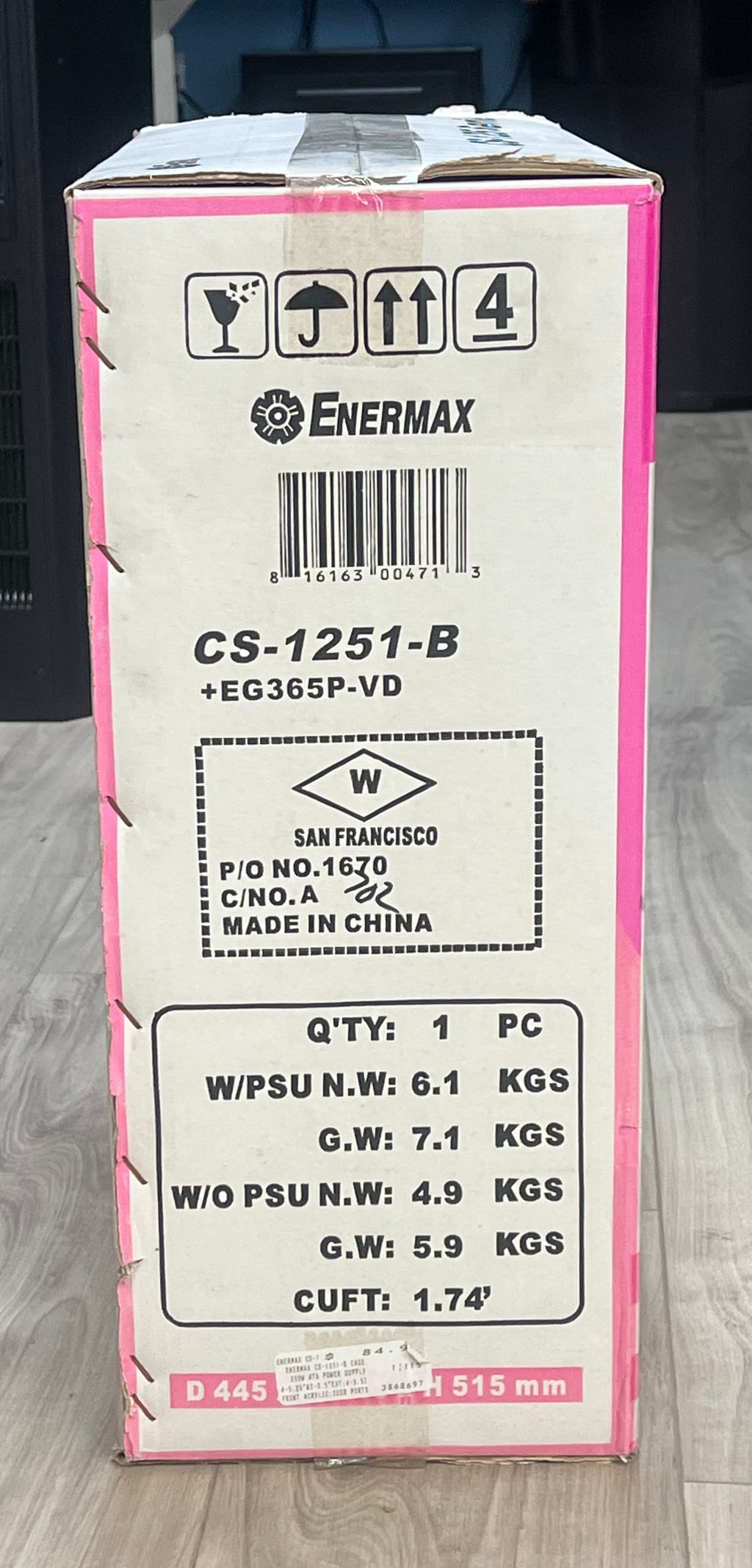Enermax CS-1251-B Black - New in Box