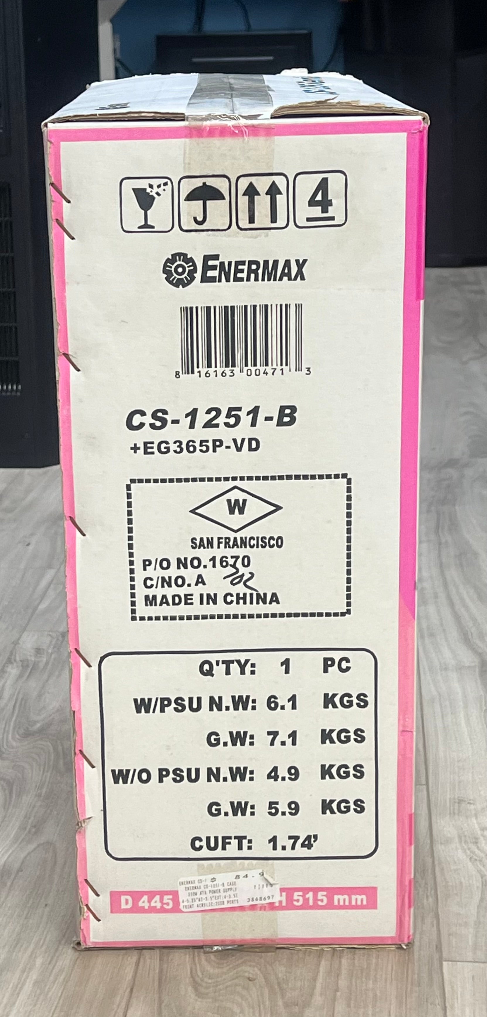 Enermax CS-1251-B Black - New in Box