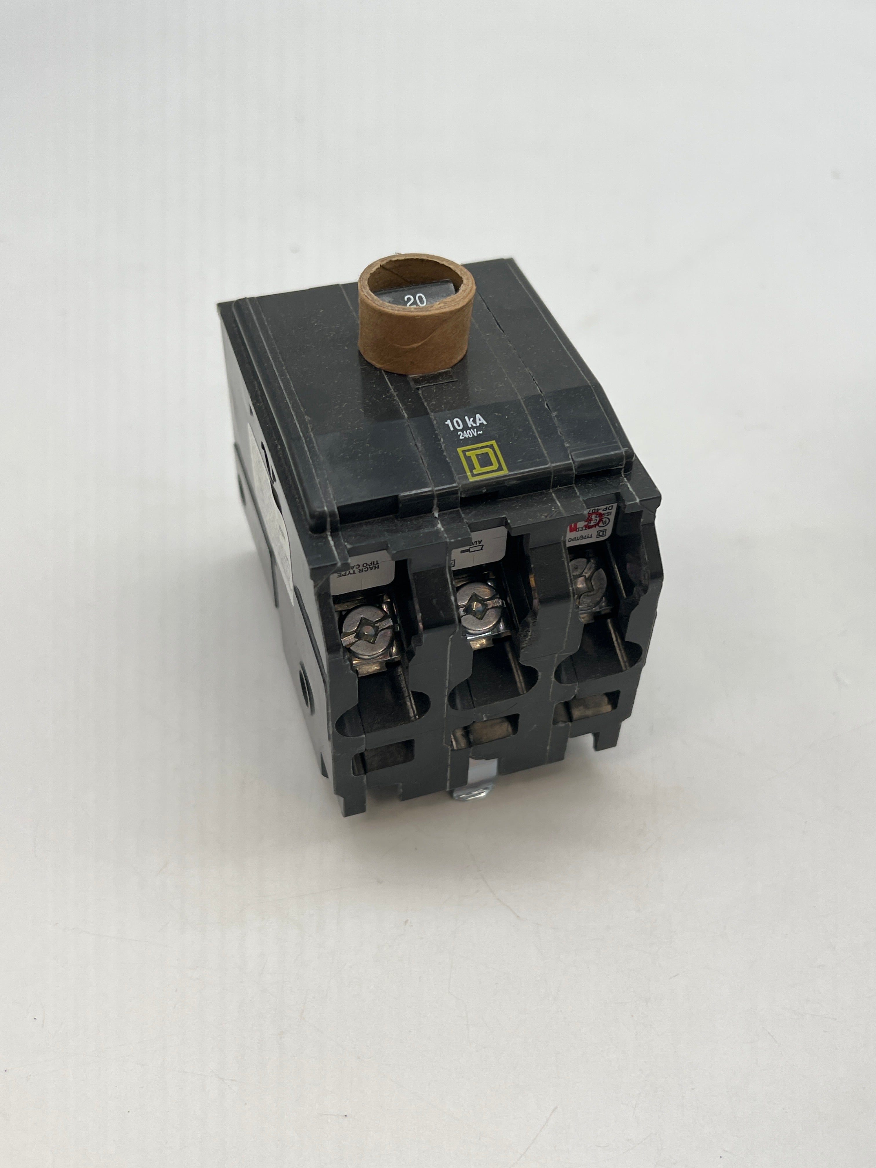 Square D QOB320 Bolt On Circuit Breaker 20 Amps 3 Poles - New Open Box