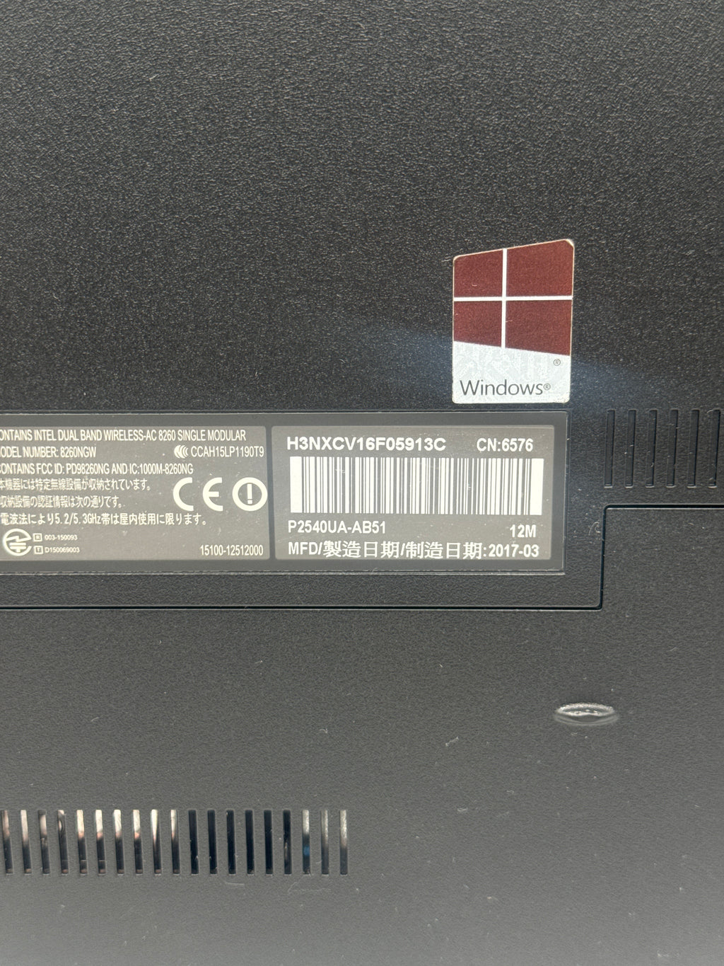Asus P2540U 15.6" i5-7200U 8GB RAM 1TB HDD - Bad HDD