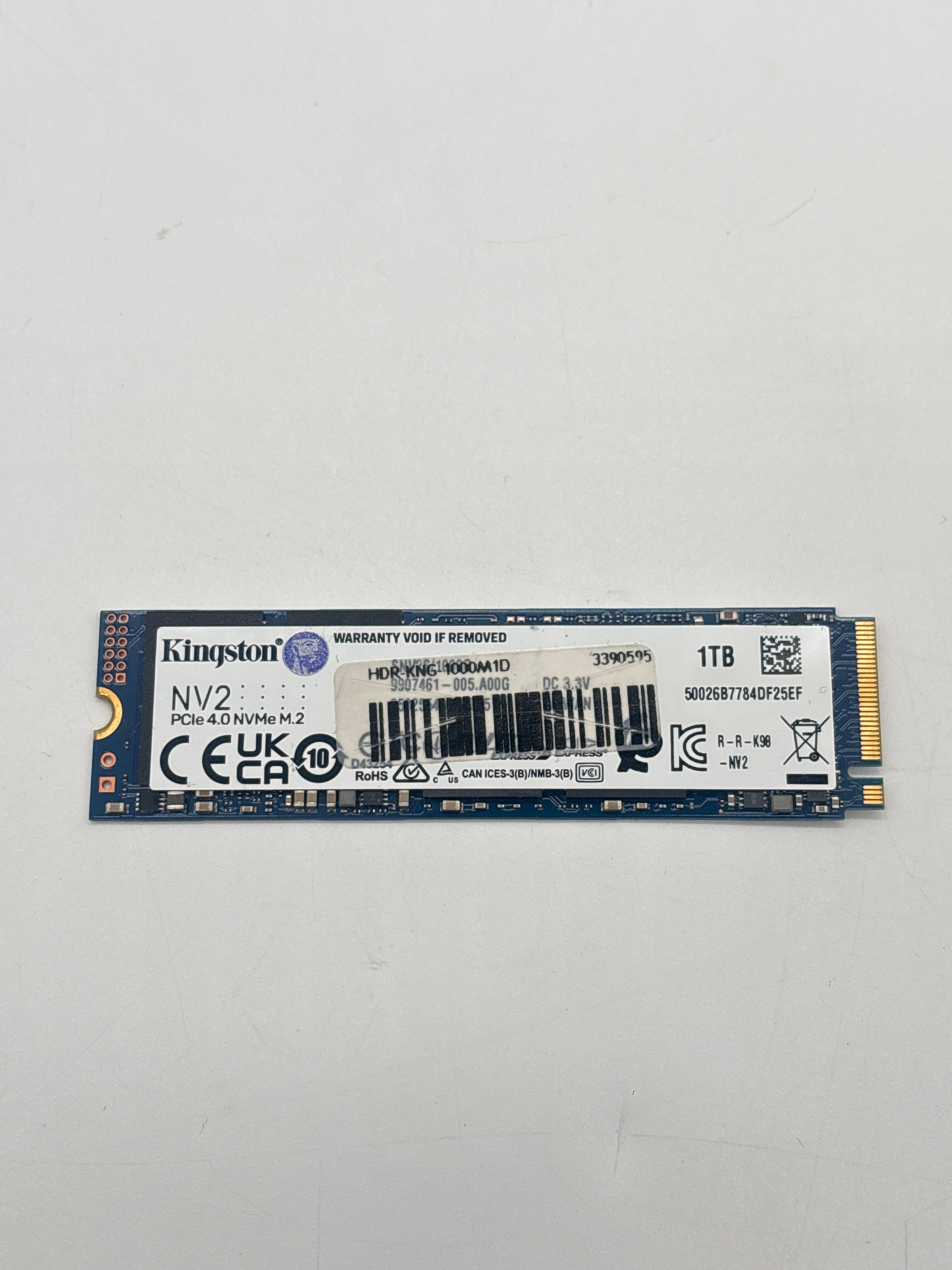 Kingston M.2 NV2 1TB M.2 NVMe Gen 4.0 x 4 SSD SNV2S/1000G SSD