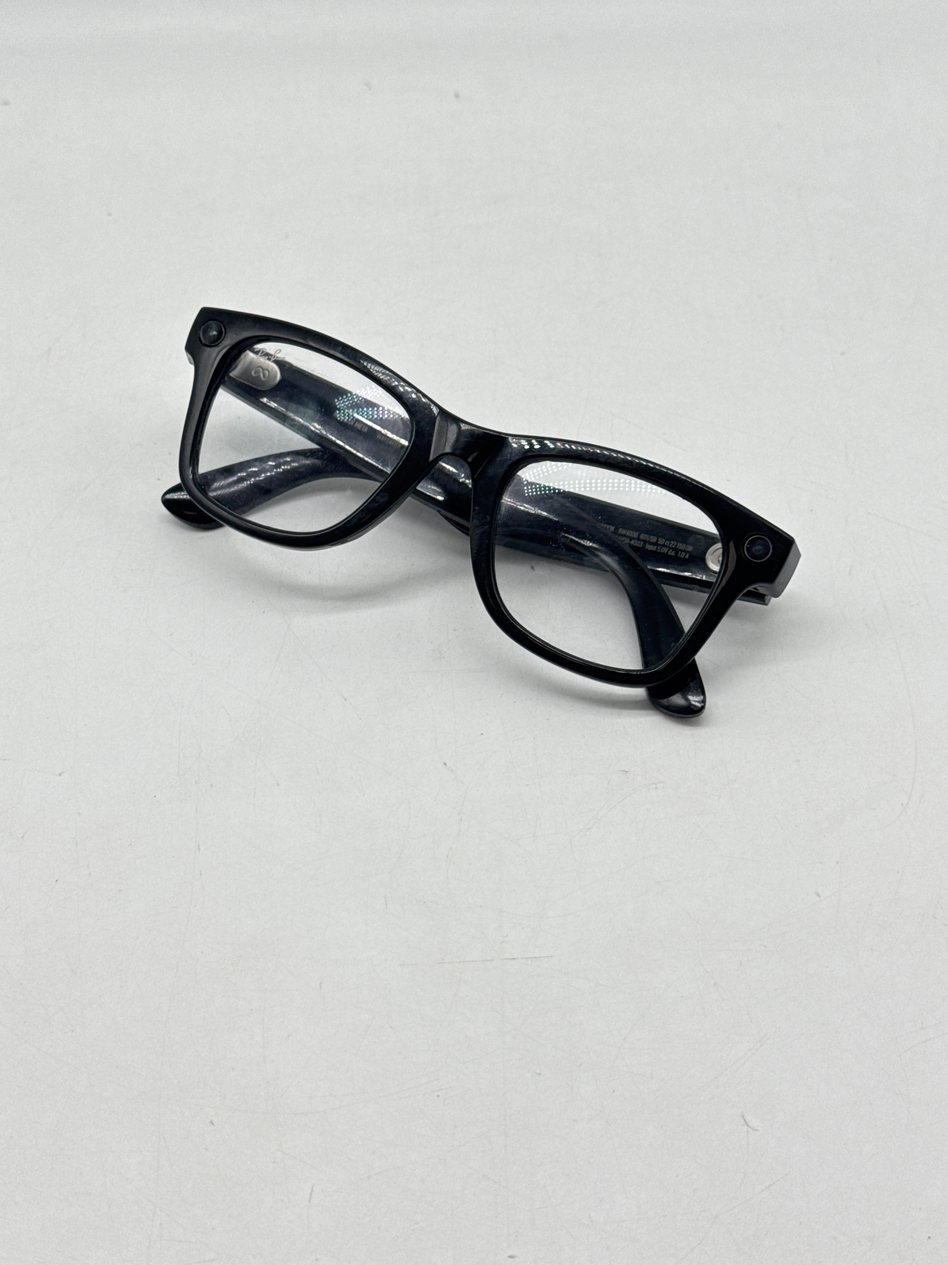 Ray-Ban Meta Wayfarer Smart Glasses RW4006 Shiny Black - Used