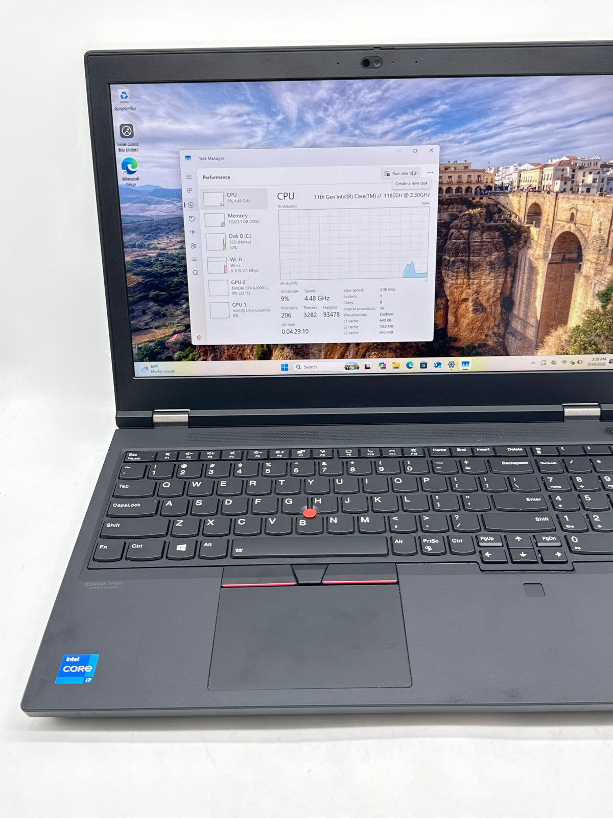 Lenovo ThinkPad P15 Gen 2 i7-11800H 24GB 1TB SSD RTX A2000 - Used