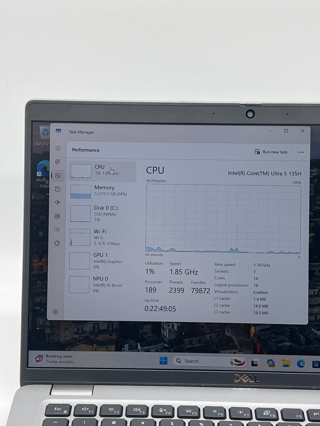 Dell Precision 3490 Ultra 5 125H 16GB RAM 256GB SSD