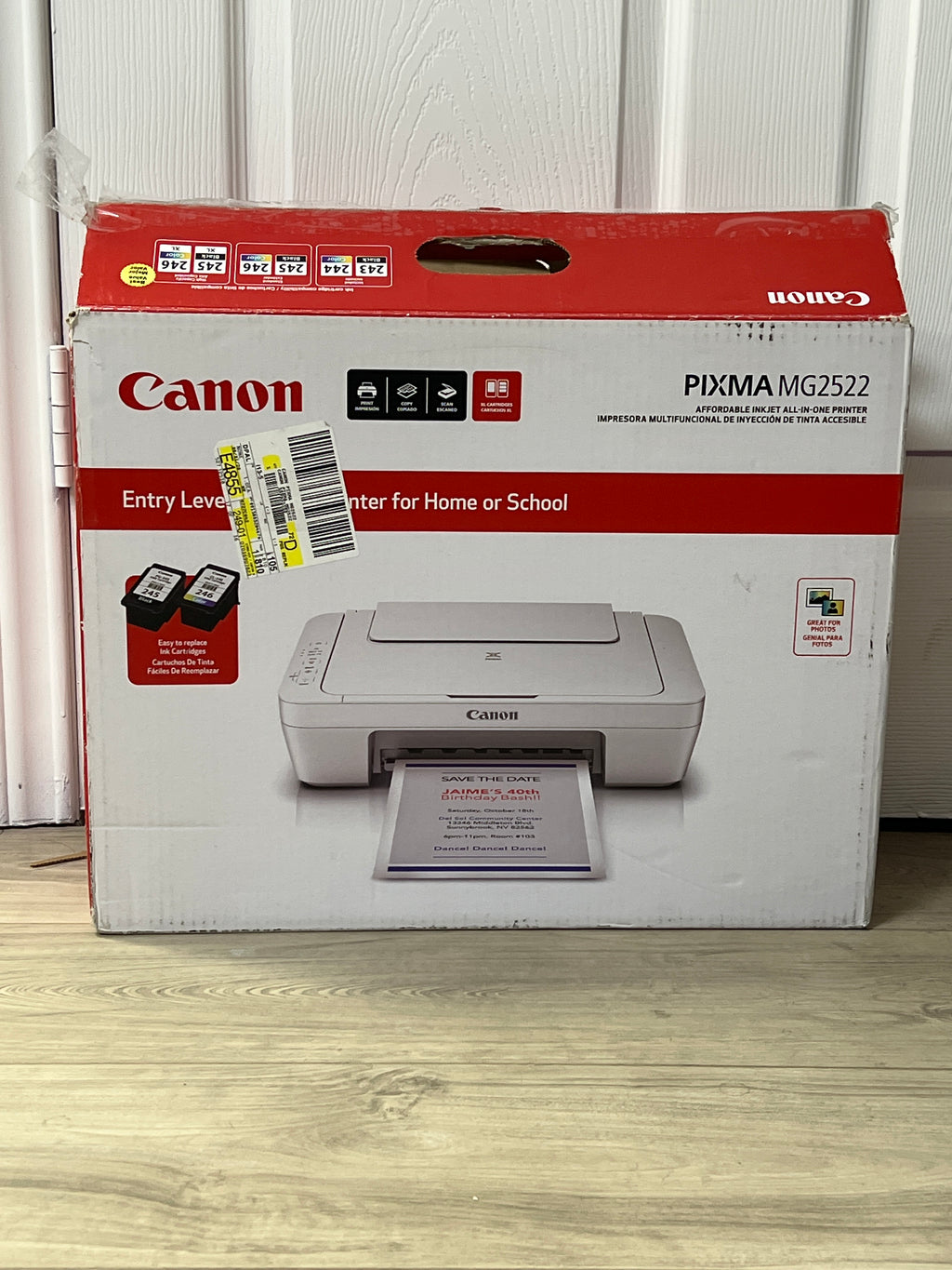 Canon PIXMA MG2522 All-In-One Color Inkjet Printer - White