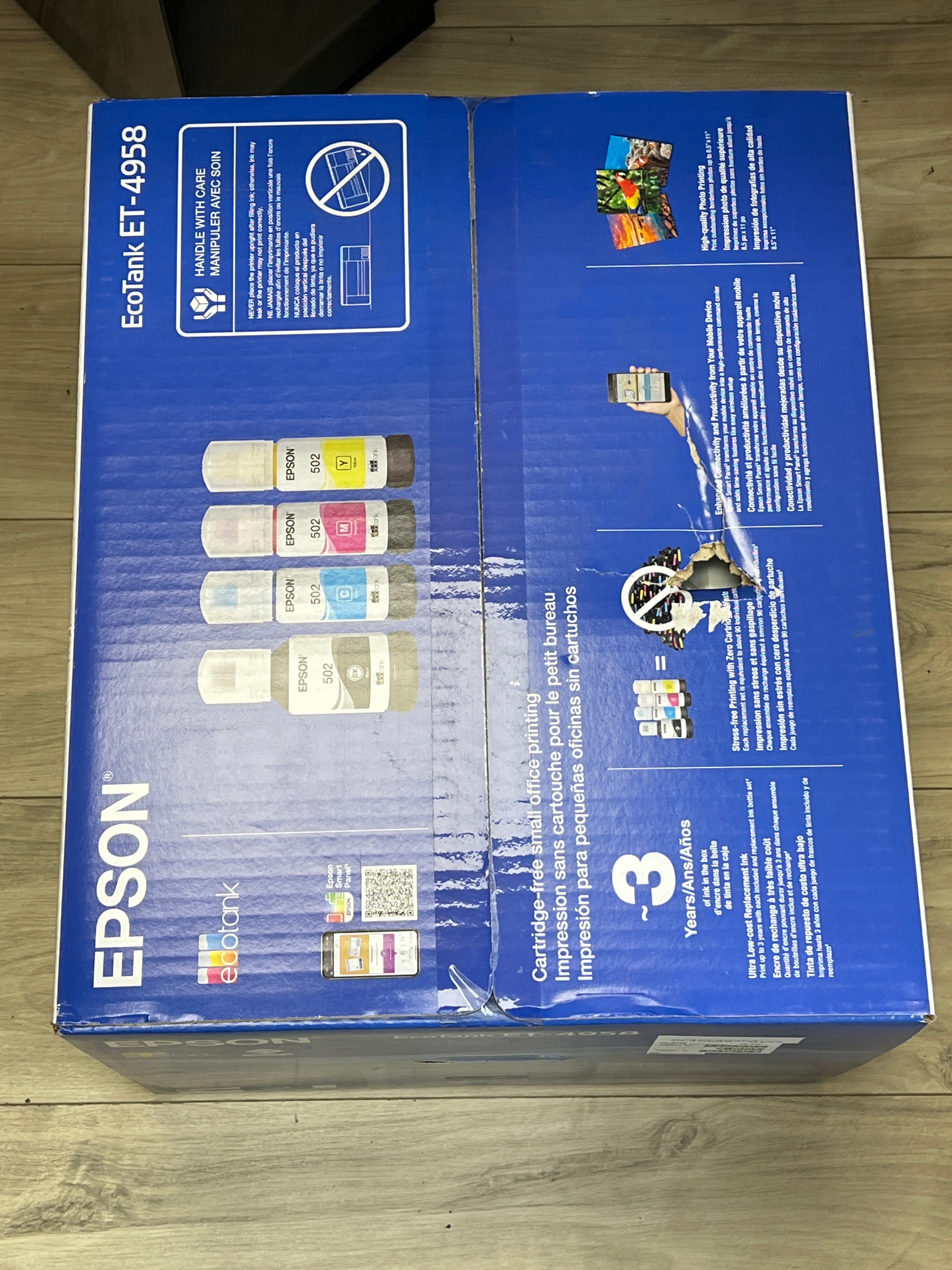 Epson EcoTank ET-4958 All-In-One Wireless Inkjet Printer - New in Box