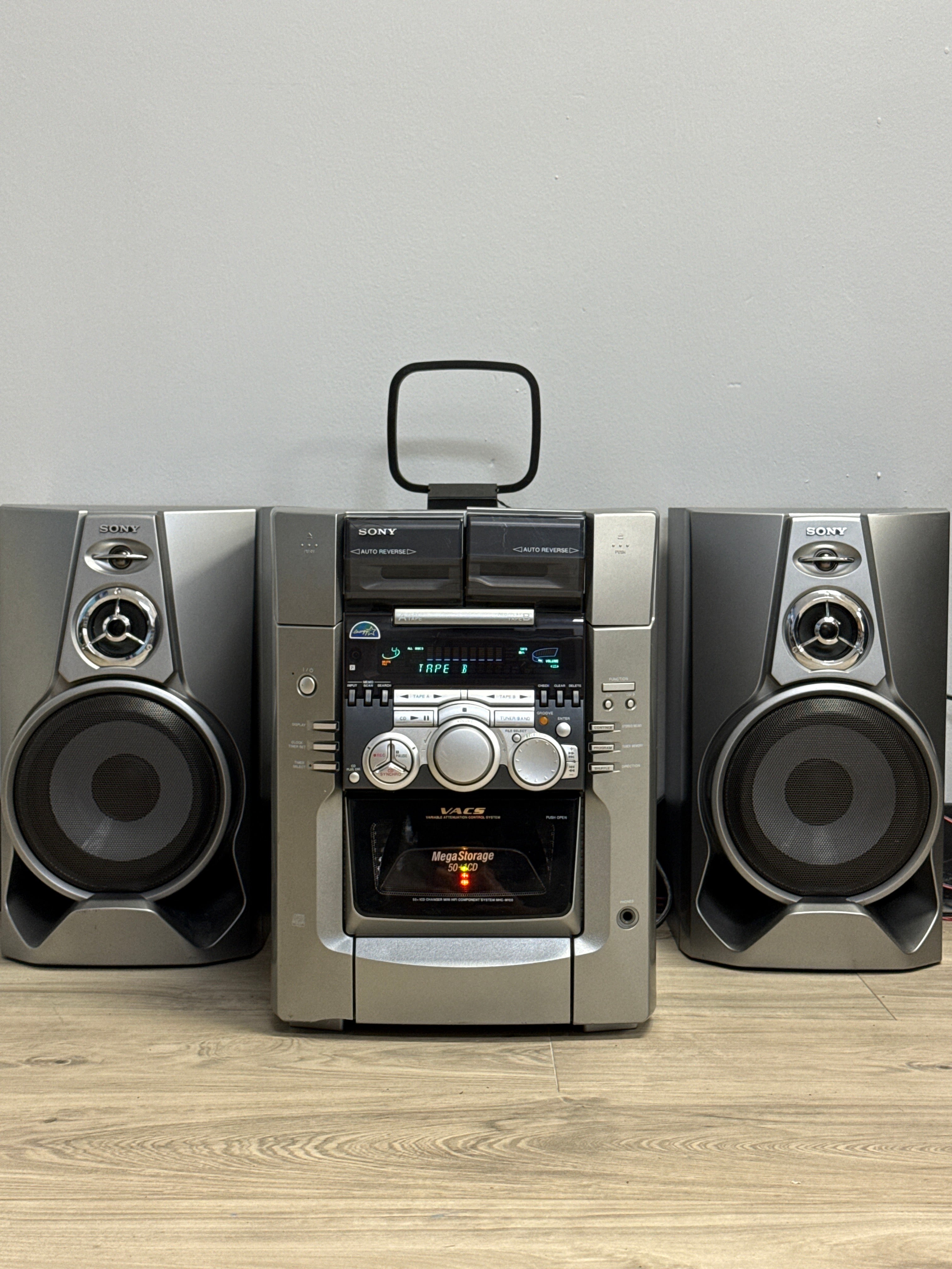 Sony MHC-M100 Hi-Fi Component System Silver 190 Watts (READ DESC)