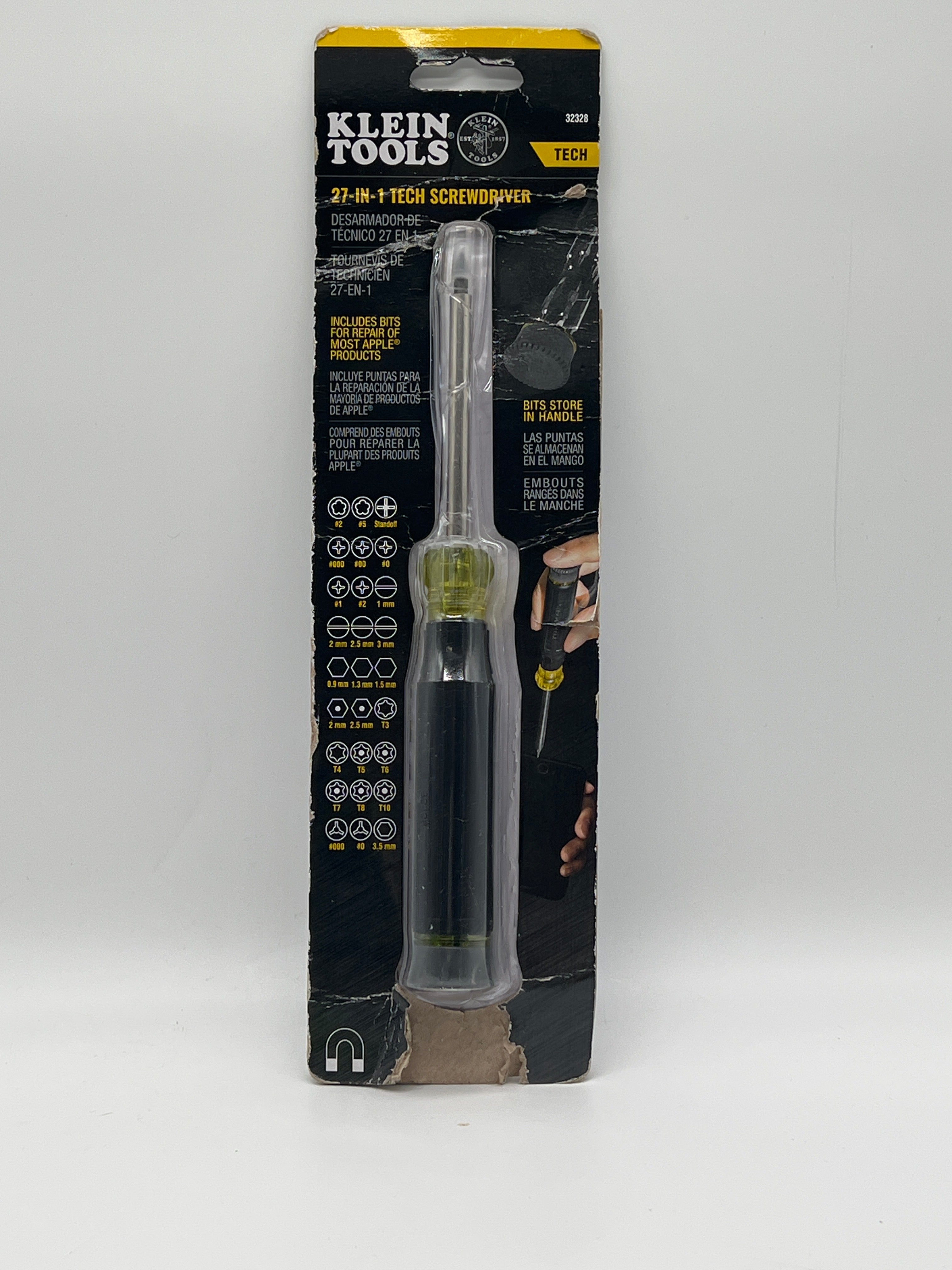 Klein Tools 32328 Black Multi-Bit Screwdriver New Open Box