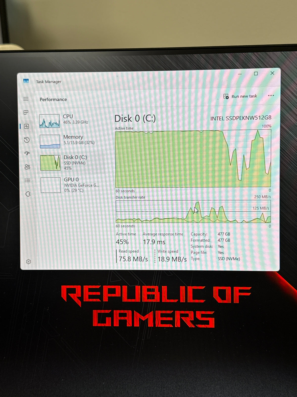 ASUS ROG Strix GL10DH Ryzen 5 3400G 16GB RAM 512GB SSD GTX 1650 Win 11 - Used