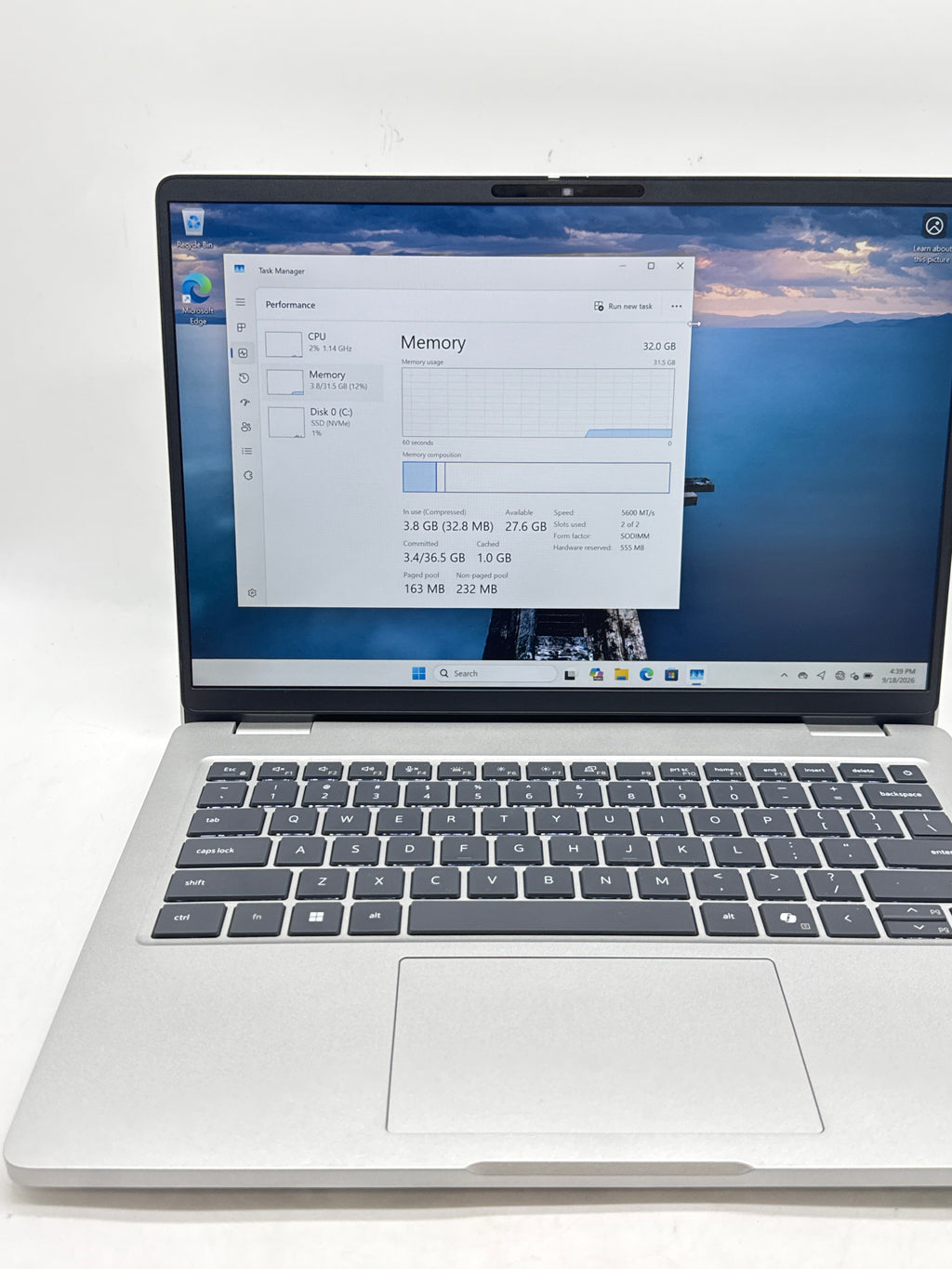 Dell Pro 14 PC14250 14" Intel Core Ultra 5 235U 32GB RAM 256GB SSD - Used