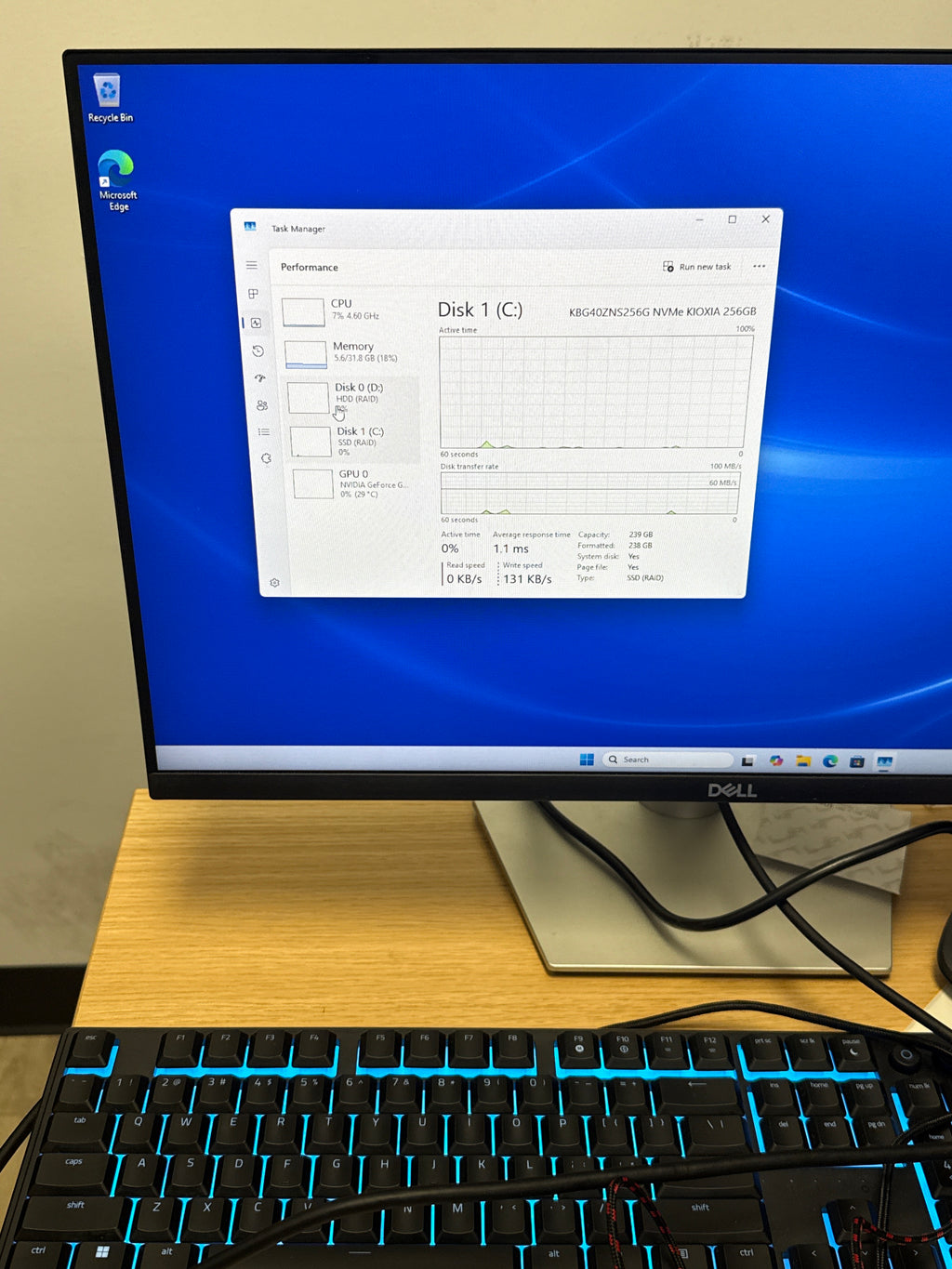 Dell G5 5000 i7-10700F 32GB RAM 2TB HDD 256GB SSD GTX 1660 Ti - Used