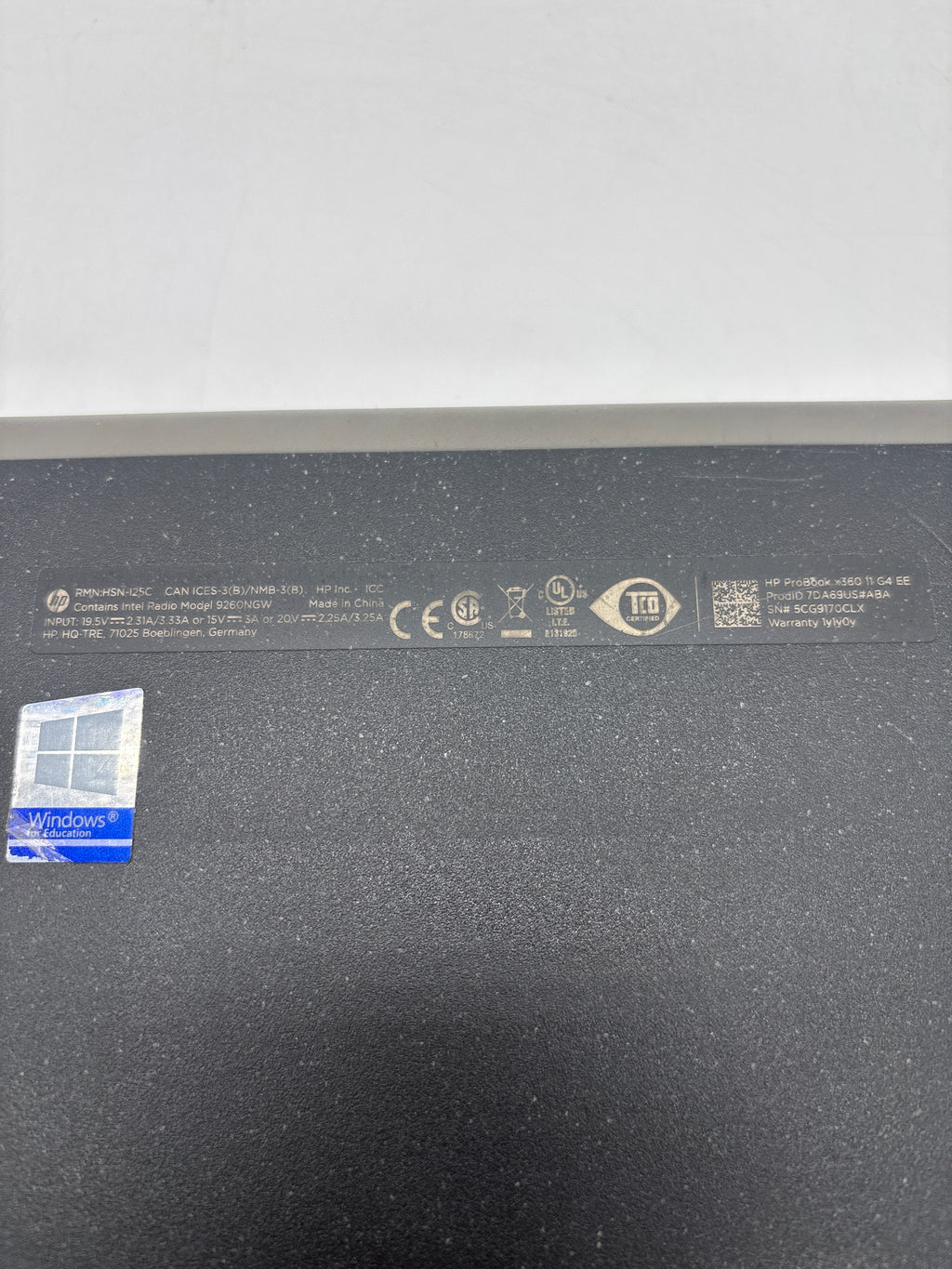 HP ProBook x360 11 G4 EE  i5-8200Y 8GB RAM 128GB SSD - For Parts (Remotely Managed)