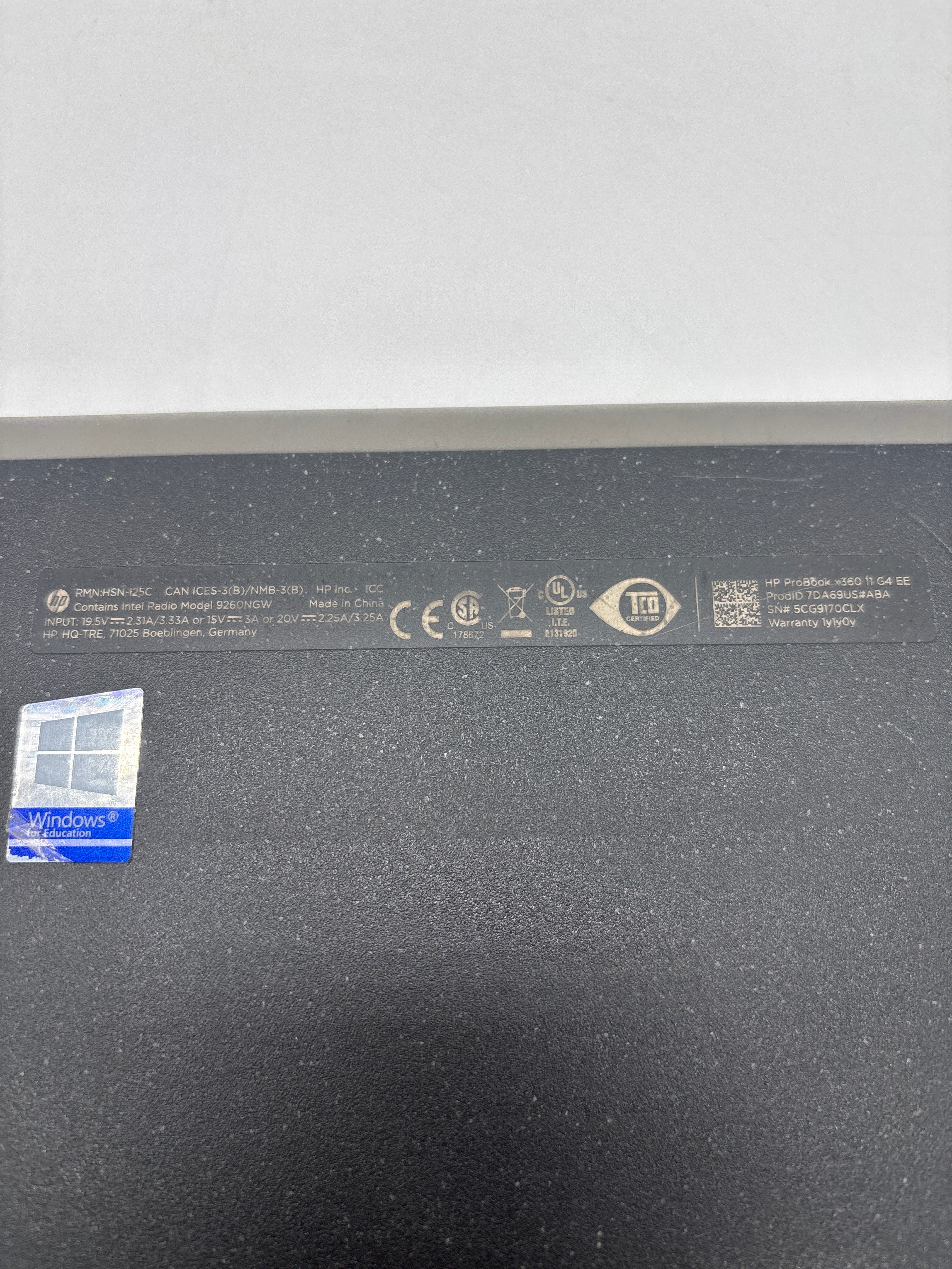 HP ProBook x360 11 G4 EE  i5-8200Y 8GB RAM 128GB SSD - For Parts (Remotely Managed)