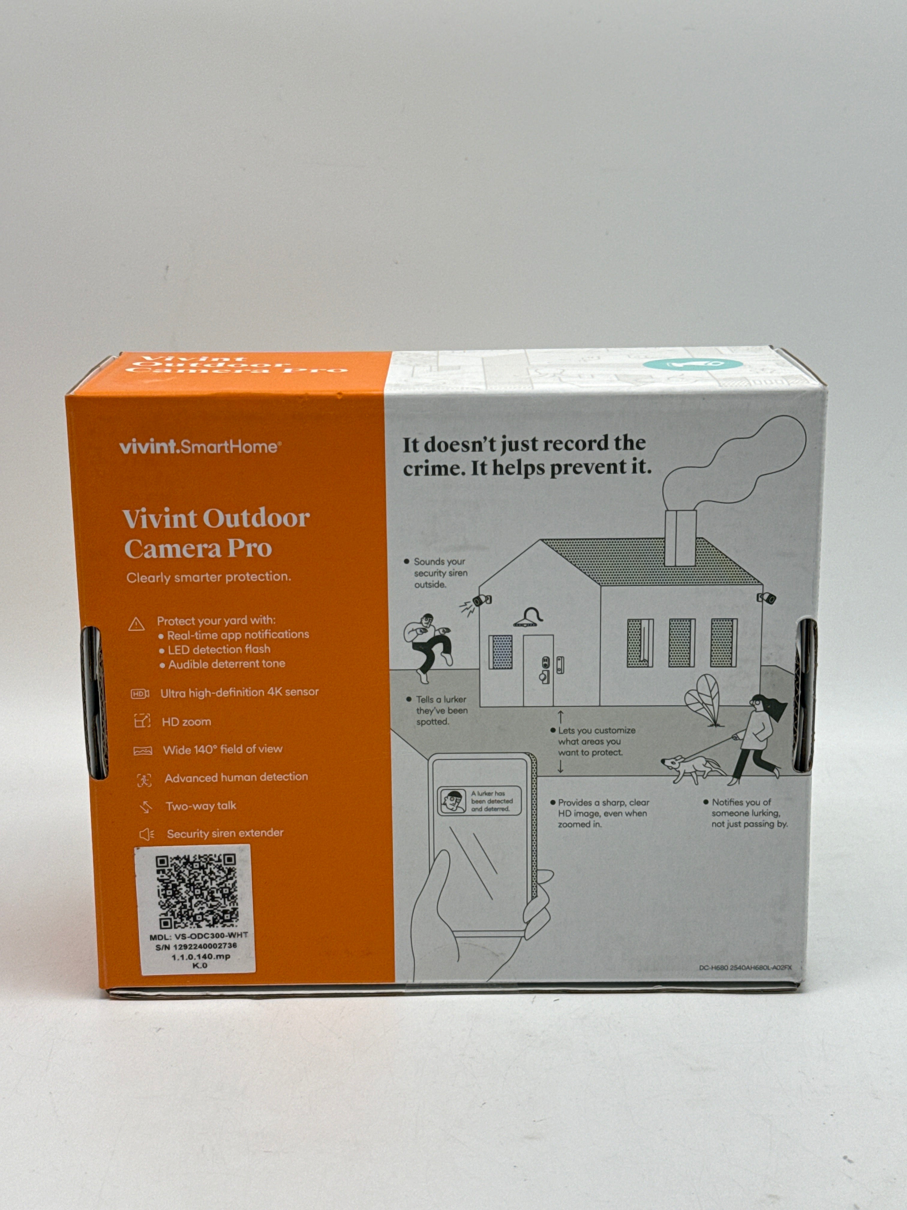 Vivint Outdoor Camera Pro Gen 1 Wi-Fi White - New