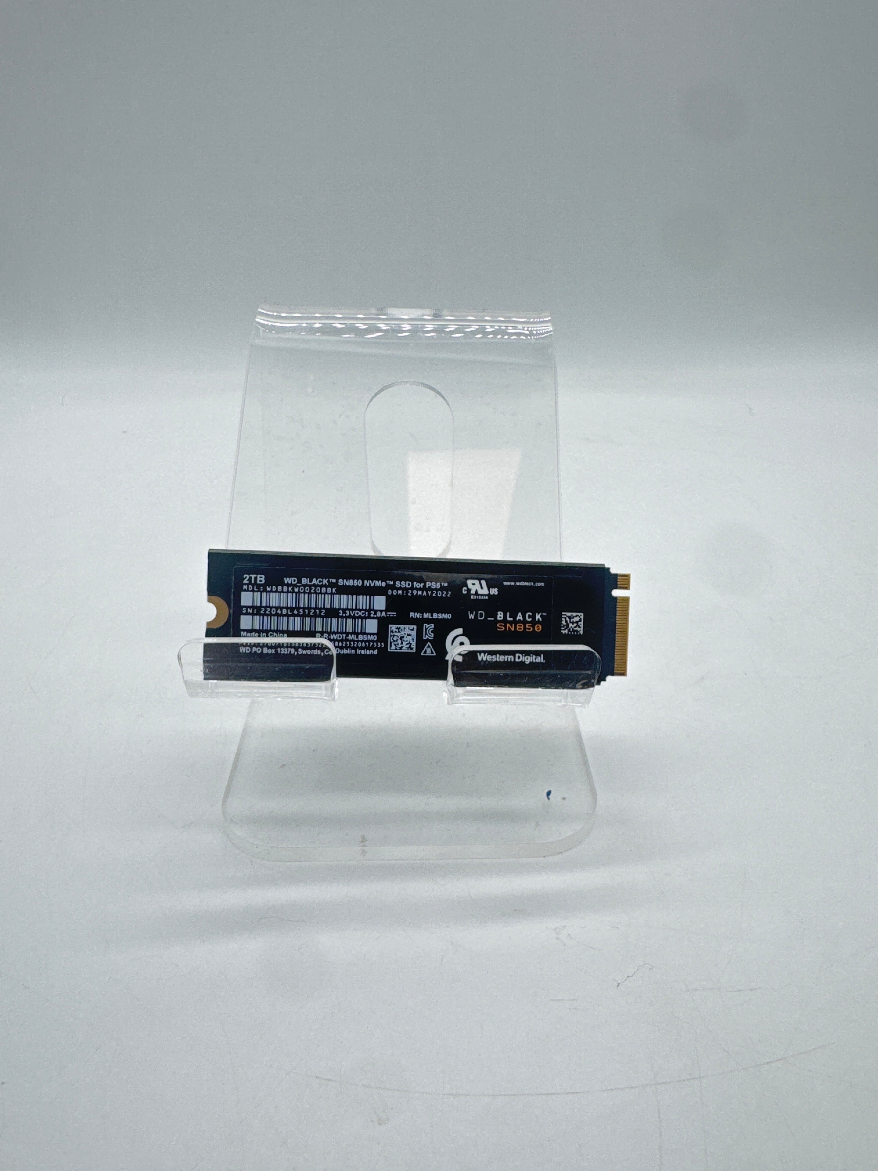 Western Digital WD BLACK SN850 2TB SSD Game Drive for PS5 M.2 NVMe Gen 4.0 x 4