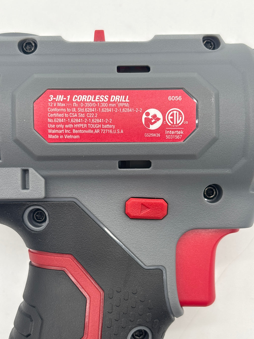 Hyper Tough 6056 3-in-1 Cordless Drill 12v - Tool Only
