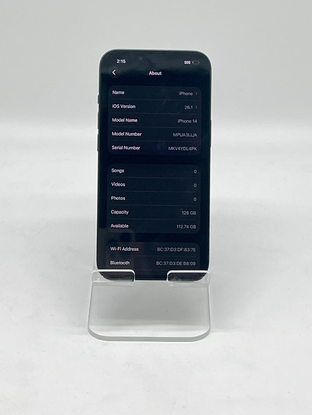 Apple iPhone 14 128GB AT&T Midnight - Used