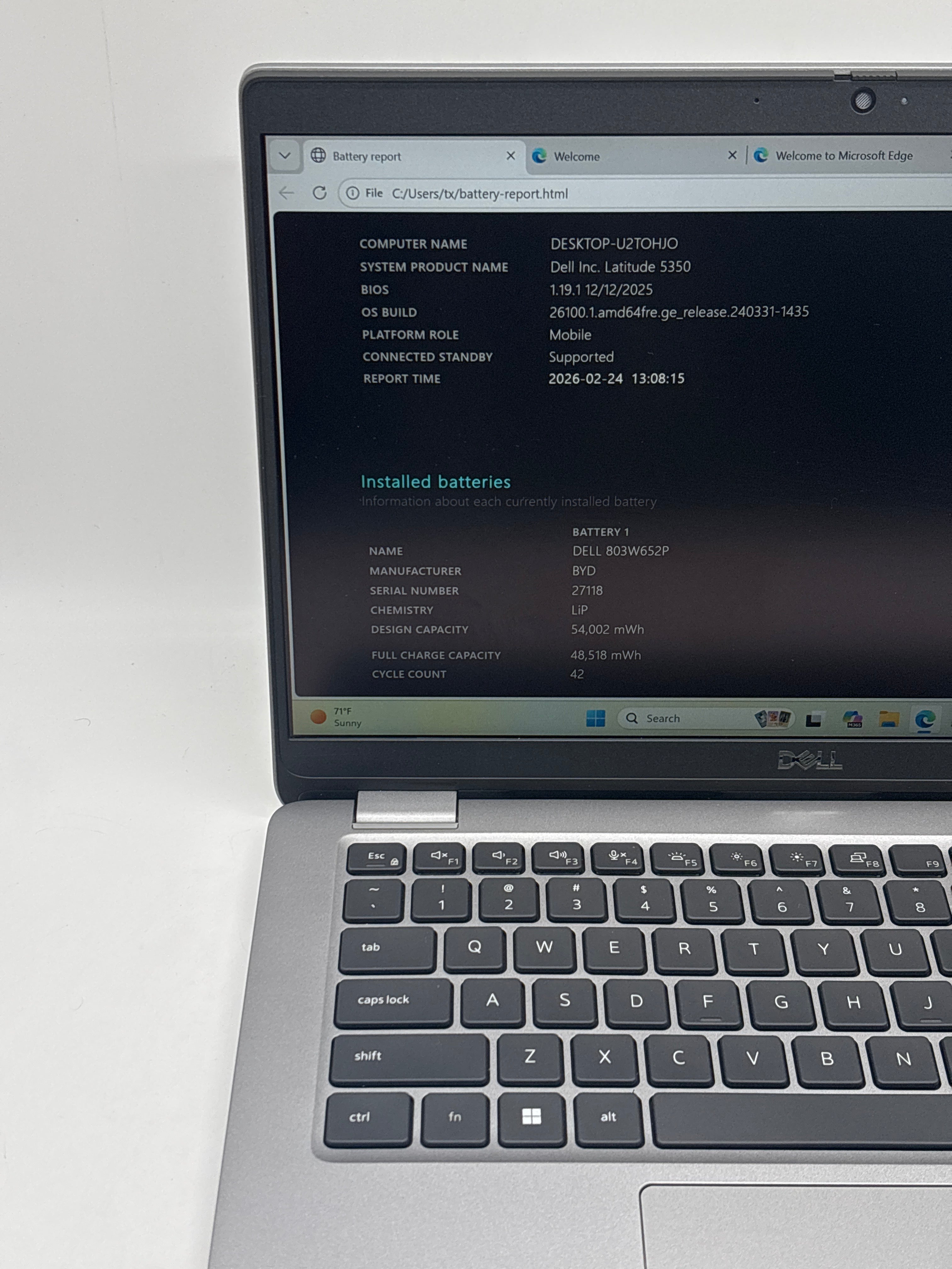 Dell Latitude 5350 Ultra 7 165U 32GB RAM 512 GB SSD
