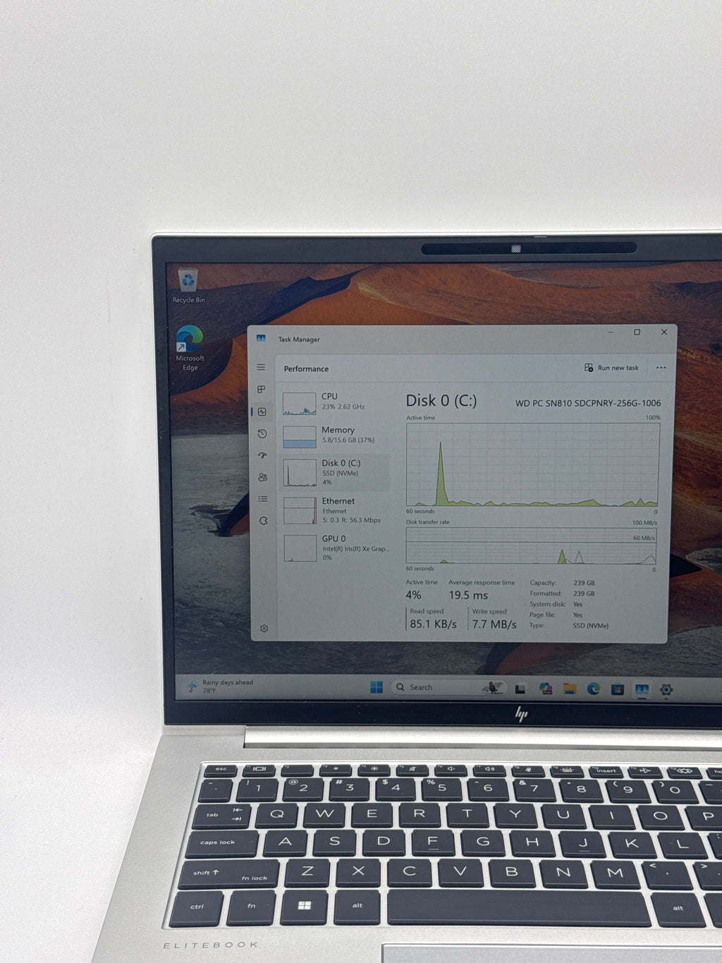 HP Elitebook 840 G9 i5-1245U 16GB RAM 256GB SSD