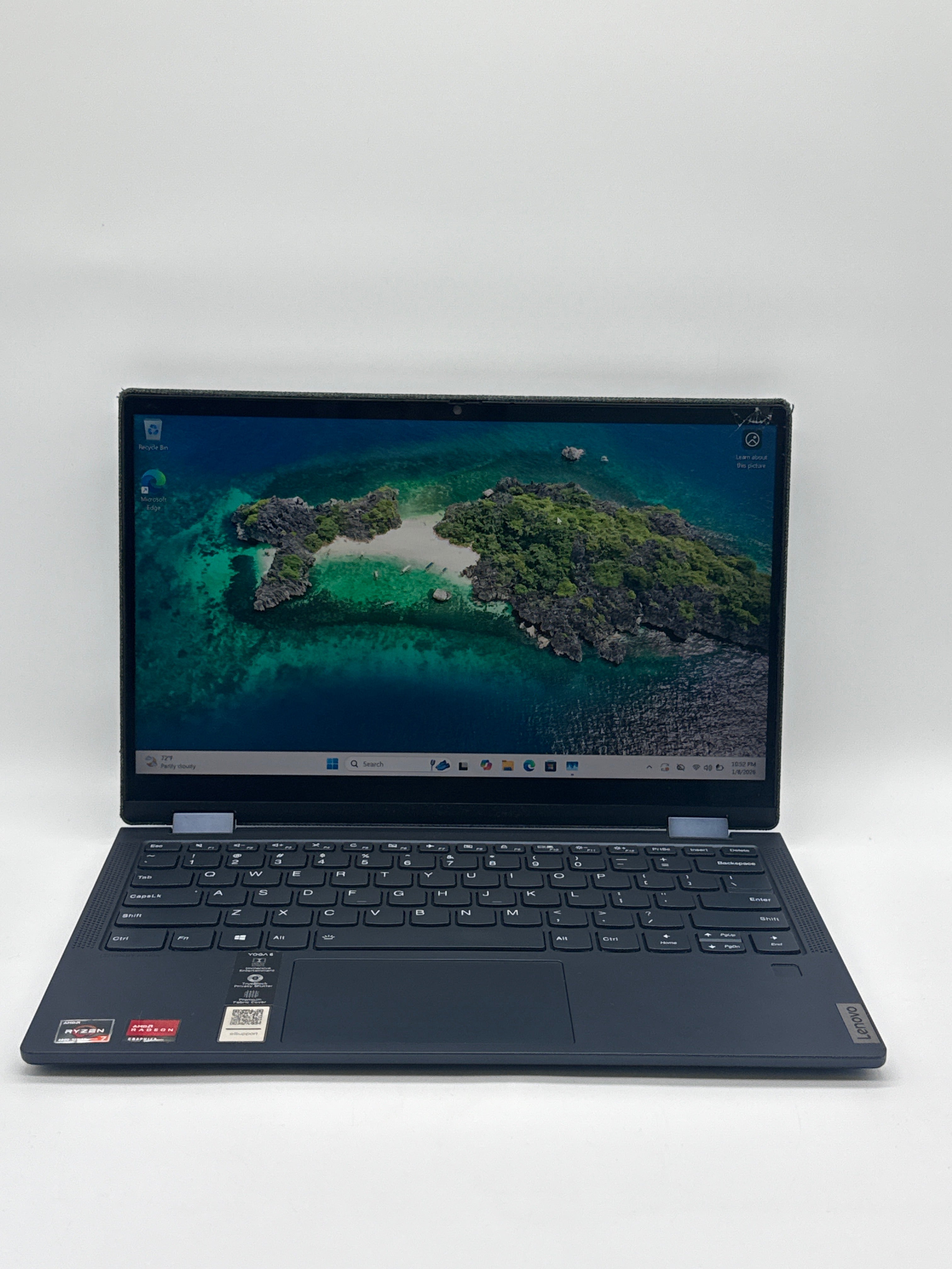 Lenovo Yoga 6 Ryzen 7 4700U 8GB RAM 512GB SSD - Cracked Screen Read