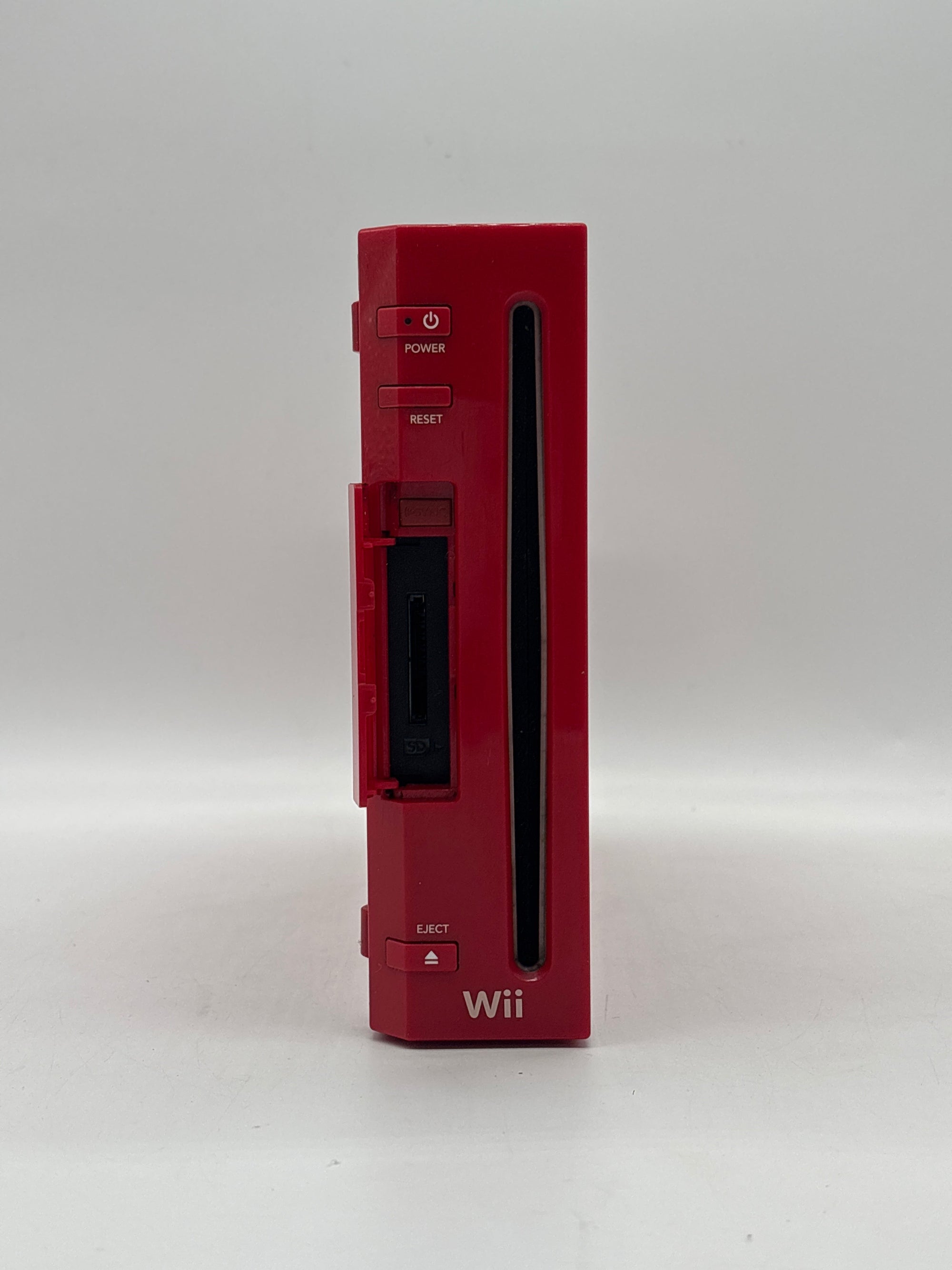 Nintendo Wii Red RVL-001 With 1 Remote Ac Adapter Cables
