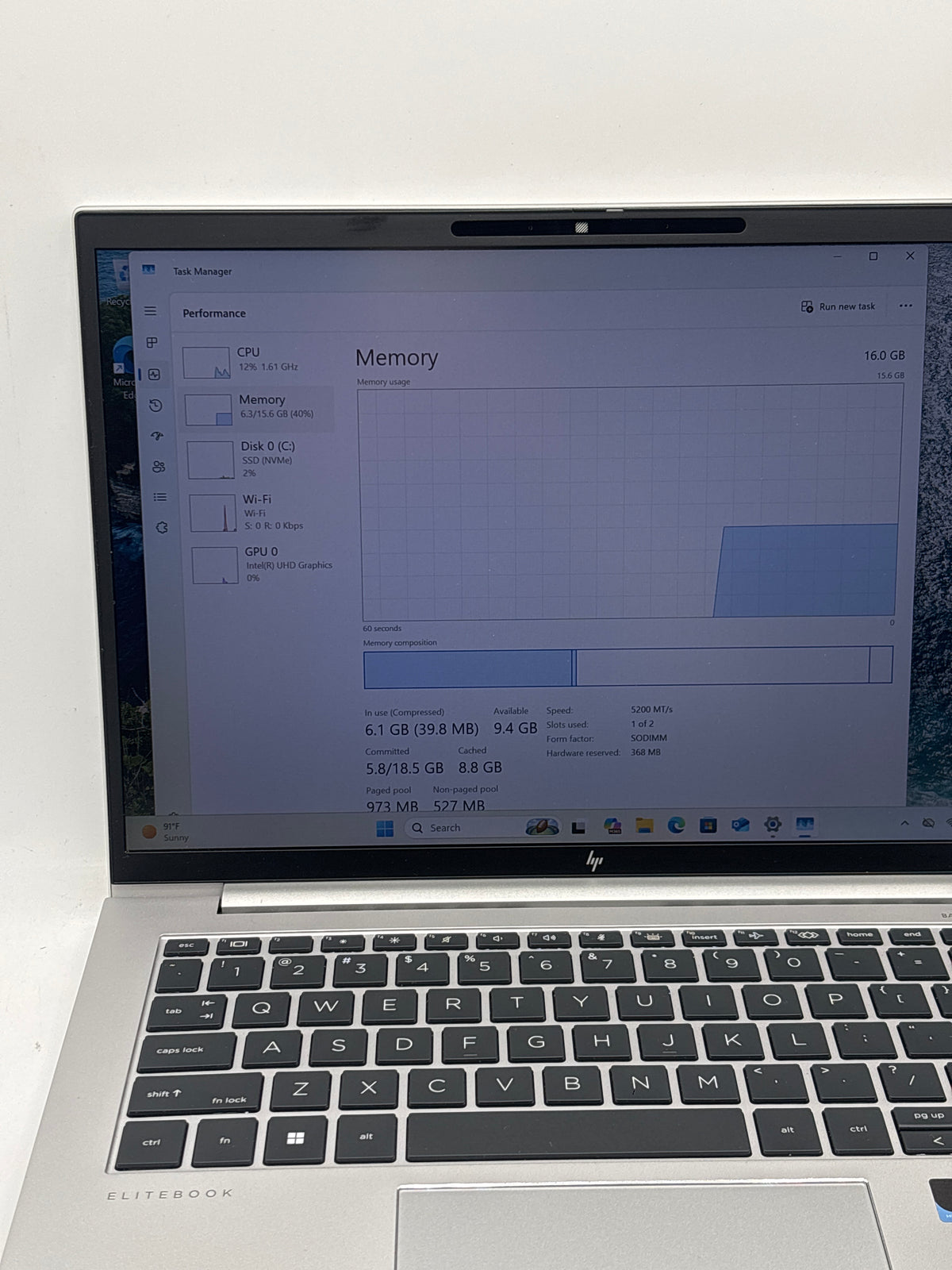 HP EliteBook 840 G10 14" i5-1345U 16GB RAM 512GB SSD Silver - Used