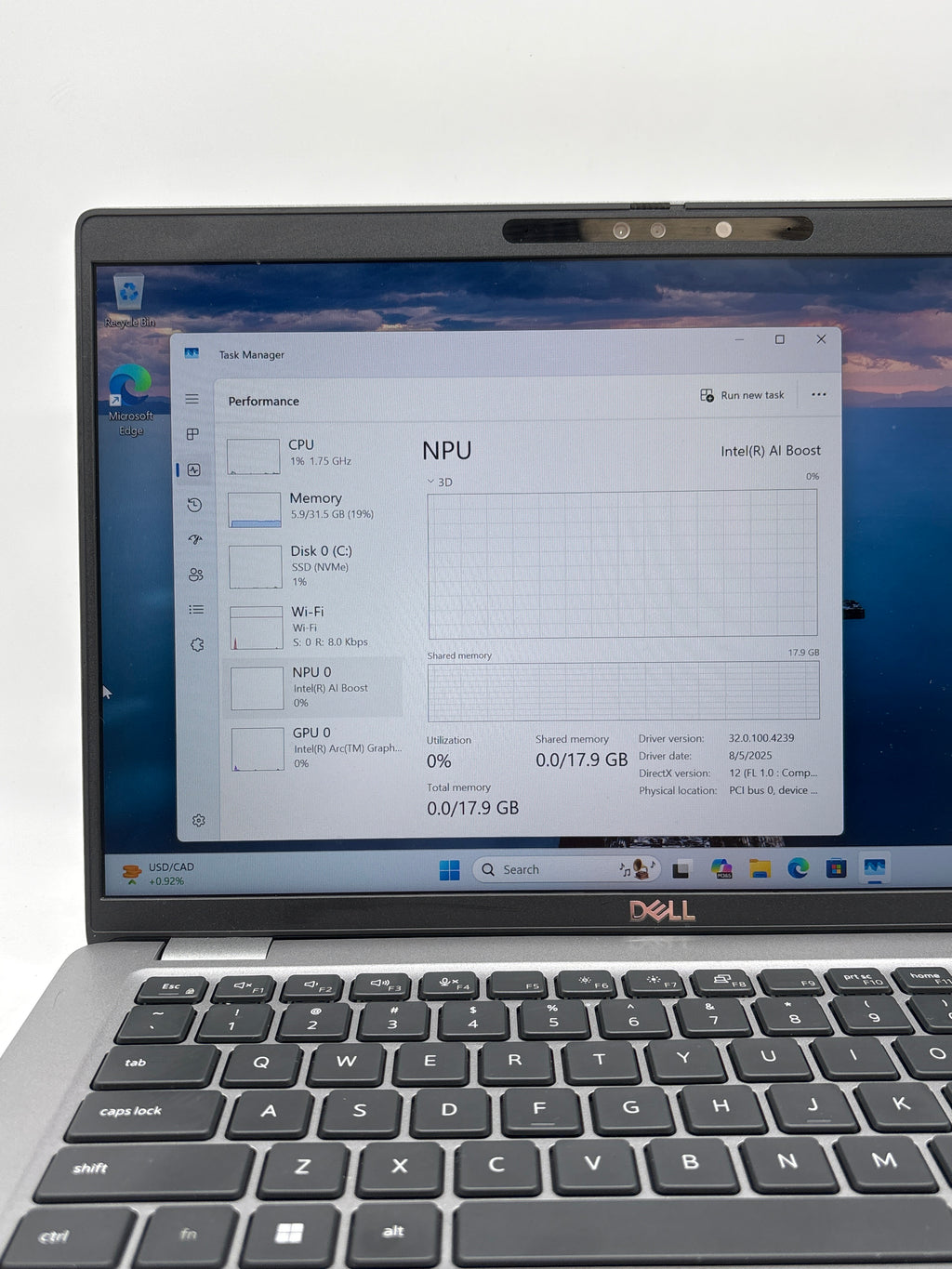 Dell Latitude 5450 14 in Ultra 7 165H 32GB RAM 512GB SSD Silver - Used