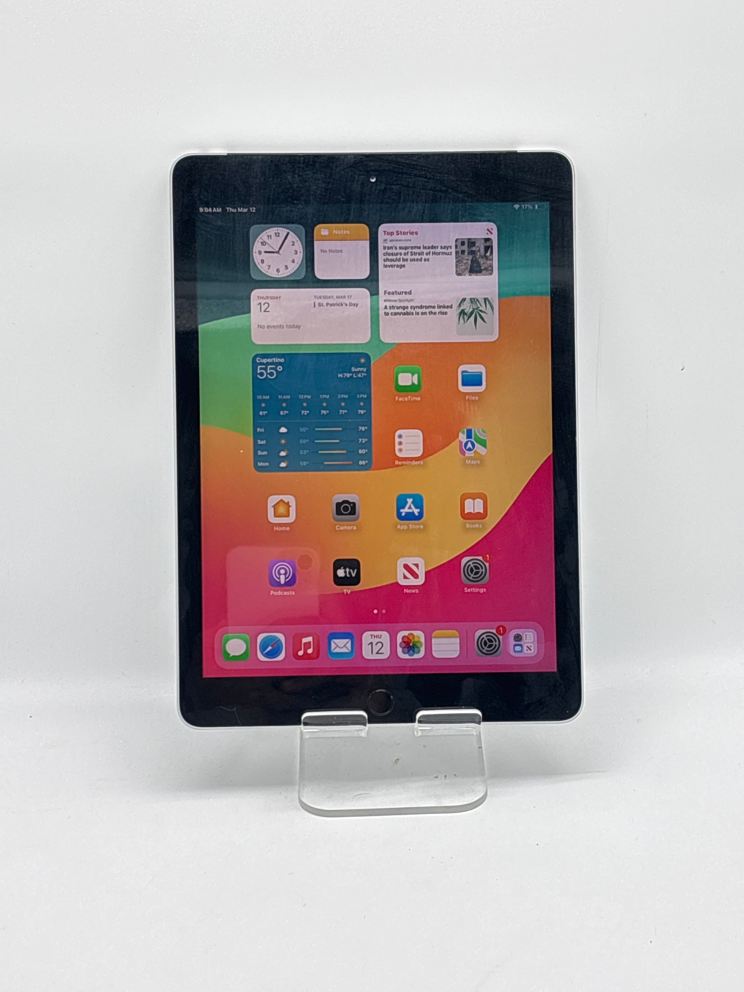 Apple iPad (6th Gen) A1954 Cellular + Wi Fi Silver - Used